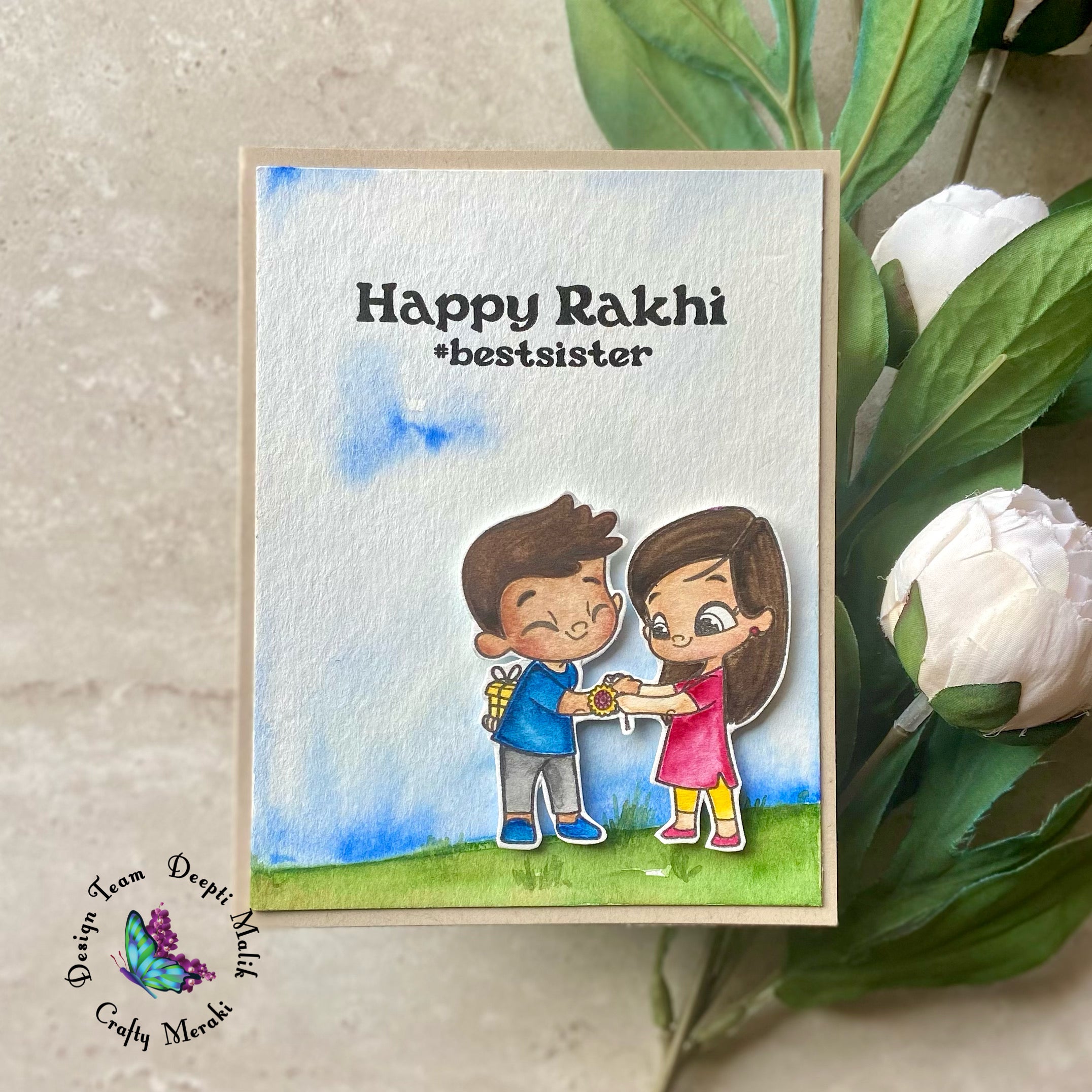Crafty Meraki Happy Rakhi stamp set - Crafty Meraki
