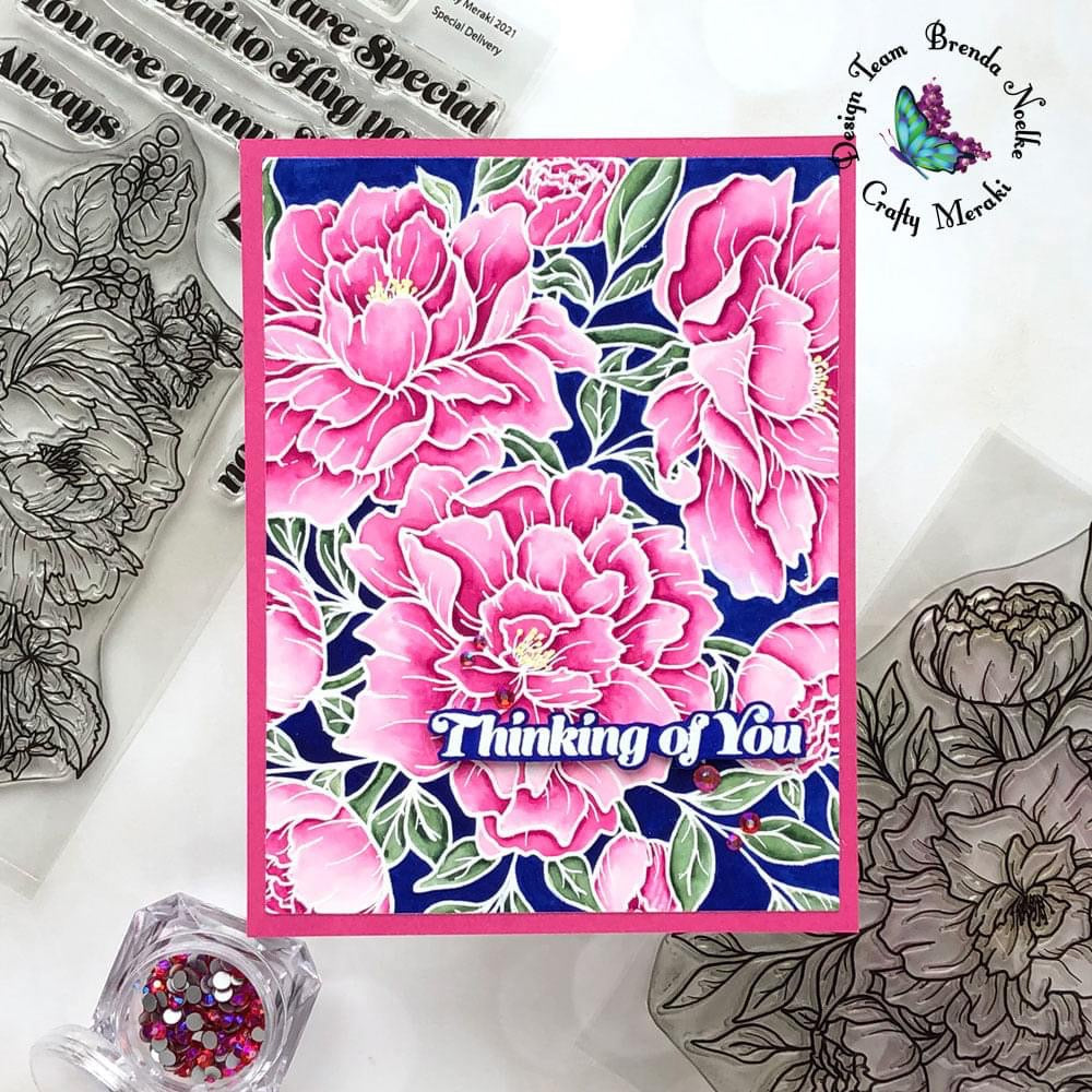 Crafty Meraki Birthday Bouquet Stamp Set - Crafty Meraki