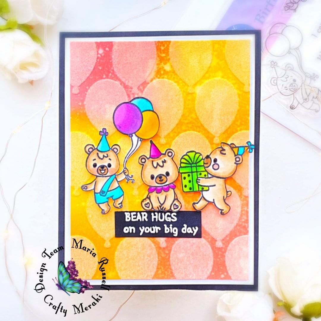 Crafty Meraki Birthday Bears Stamp set - Crafty Meraki