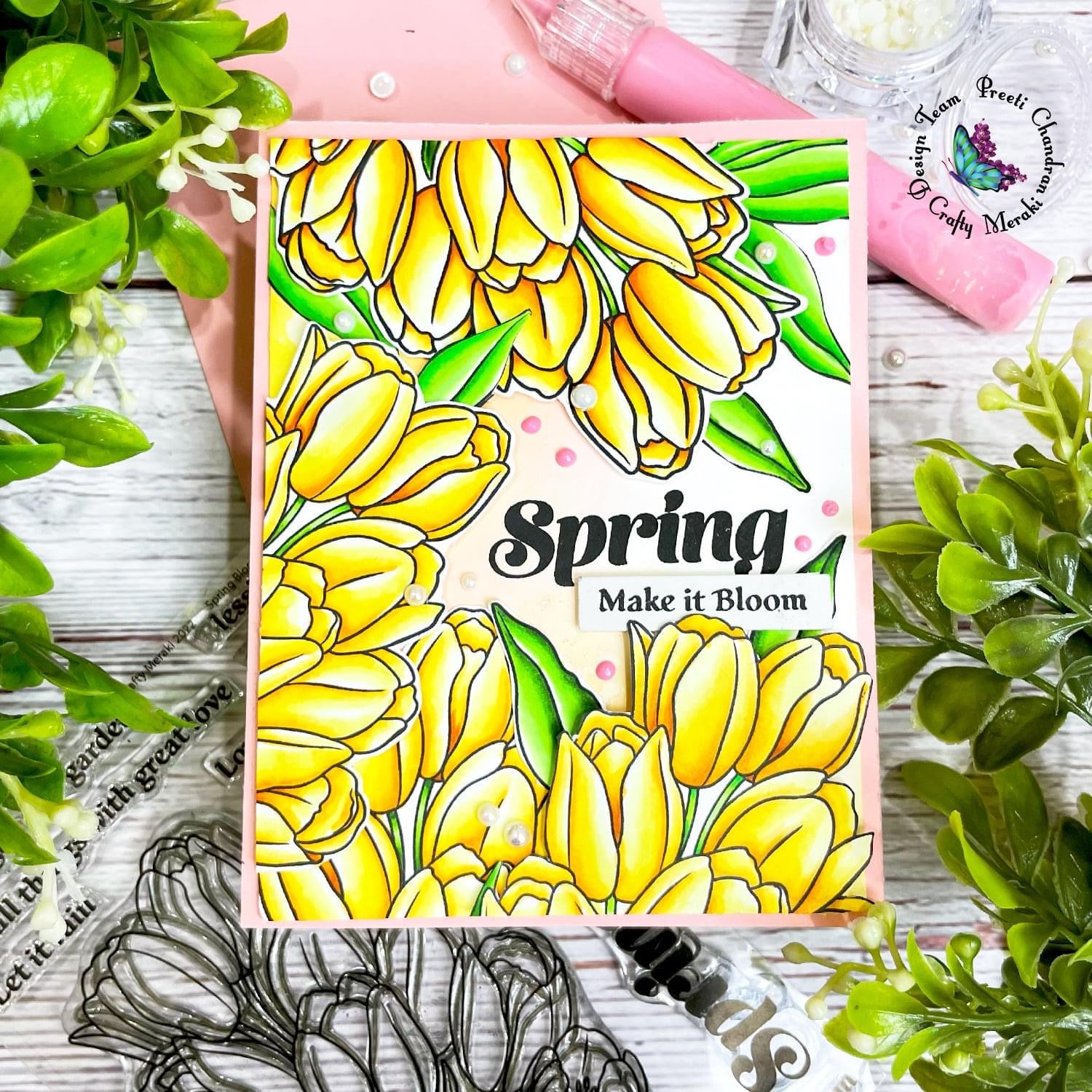 Crafty Meraki Spring Blooms Stamp set - Crafty Meraki