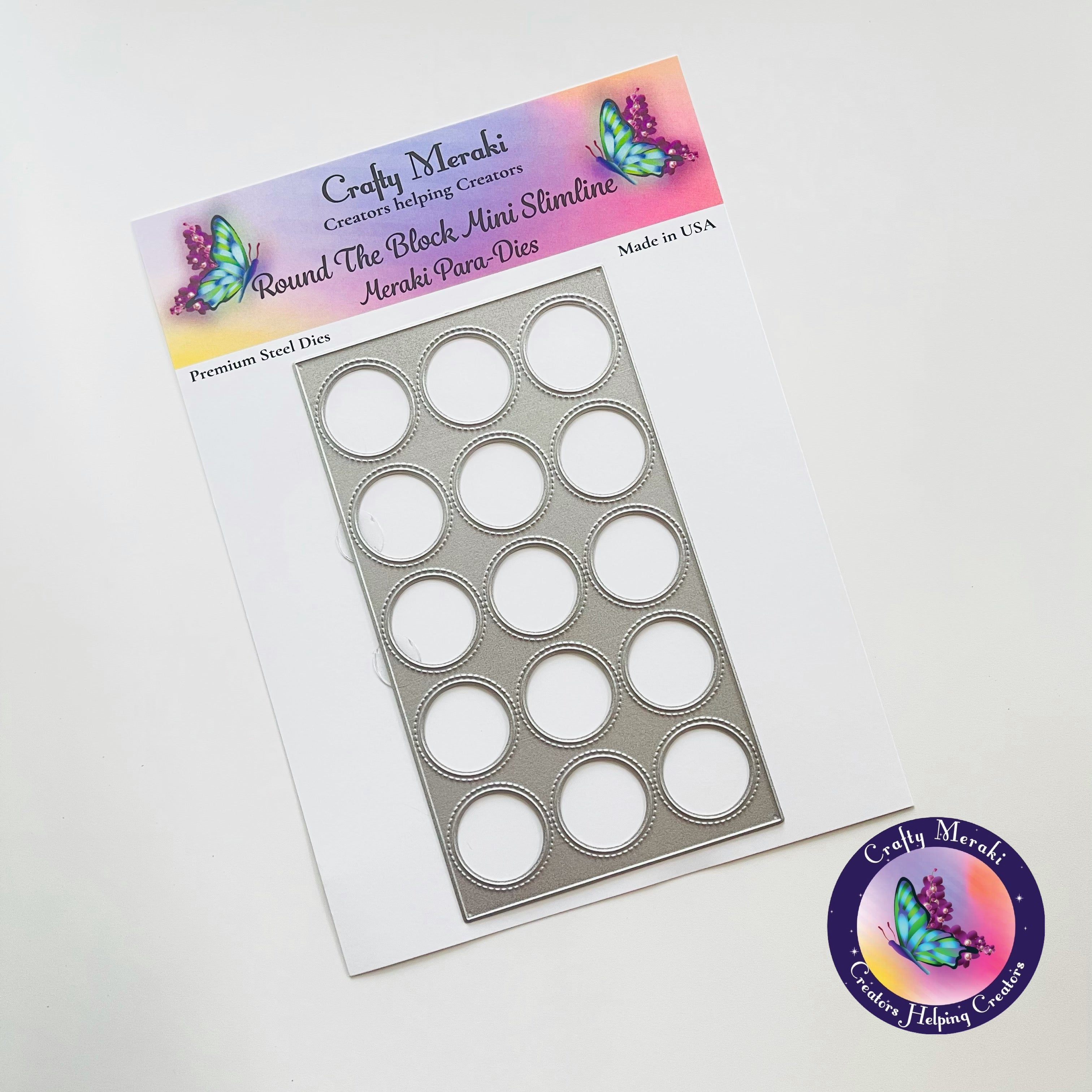 Crafty Meraki Mini Slimline Round The Block - Crafty Meraki