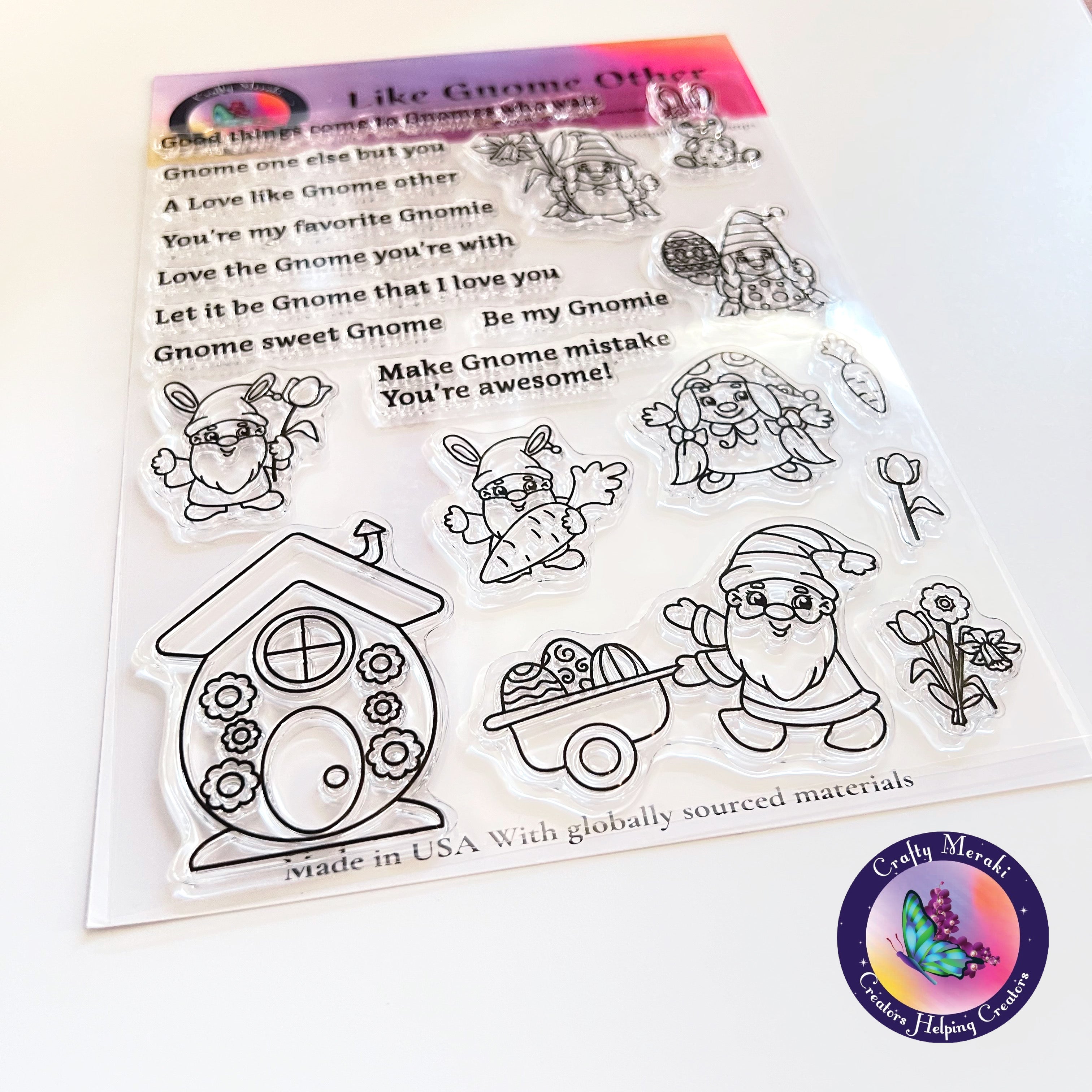 Crafty Meraki Like Gnome Other Stamp set - Crafty Meraki