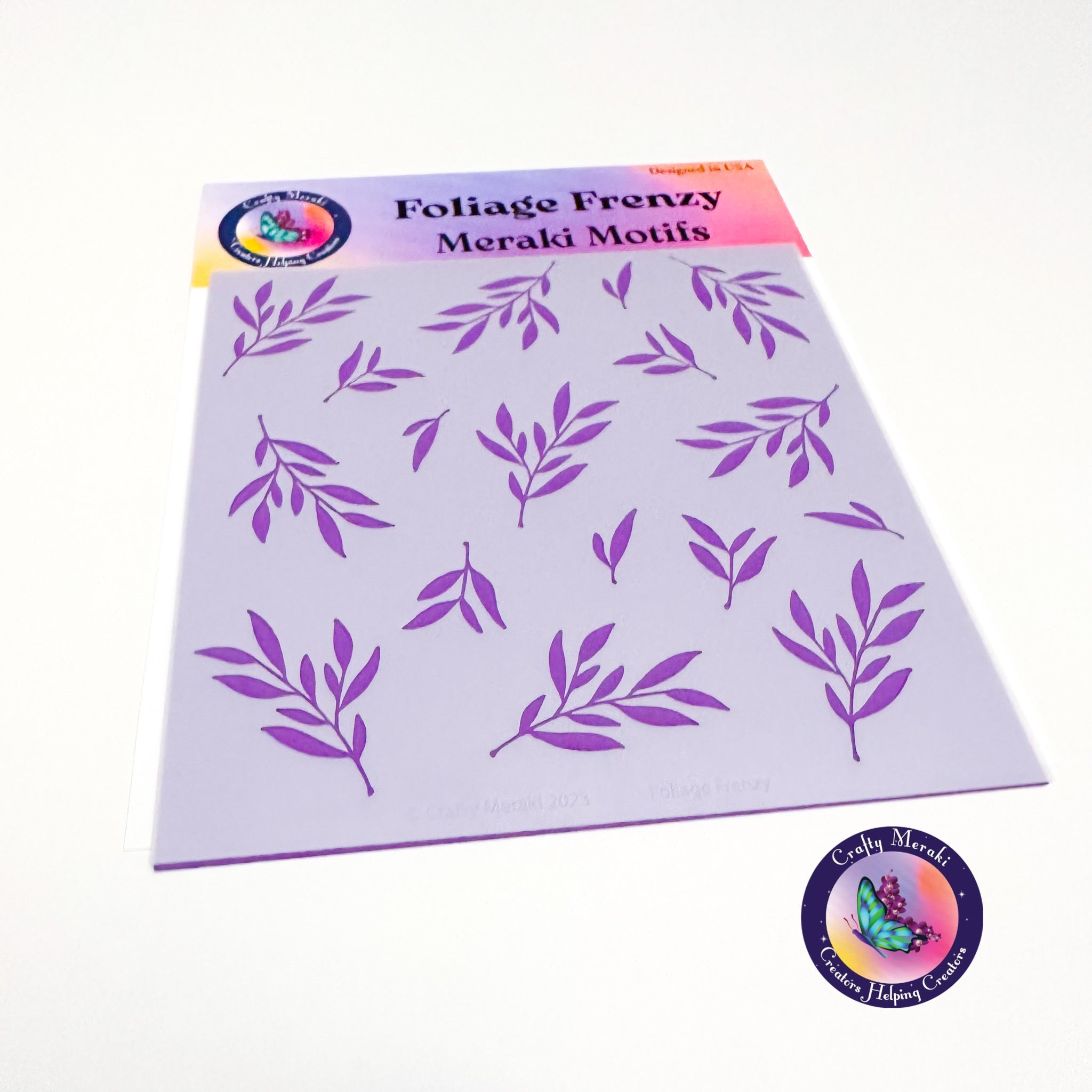 Crafty Meraki Foliage Frenzy Stencil