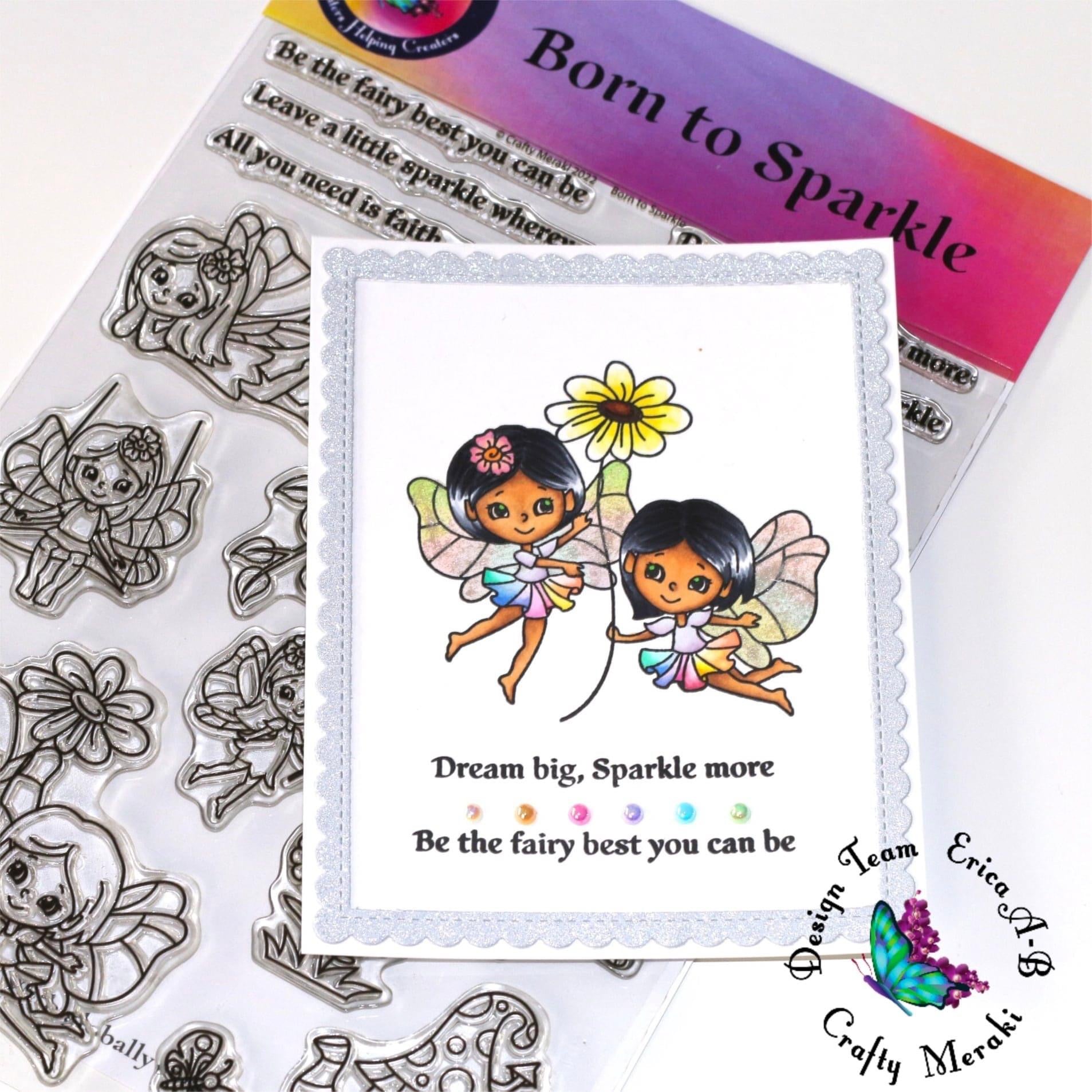 Crafty Meraki Born To Sparkle Stamp set - Crafty Meraki