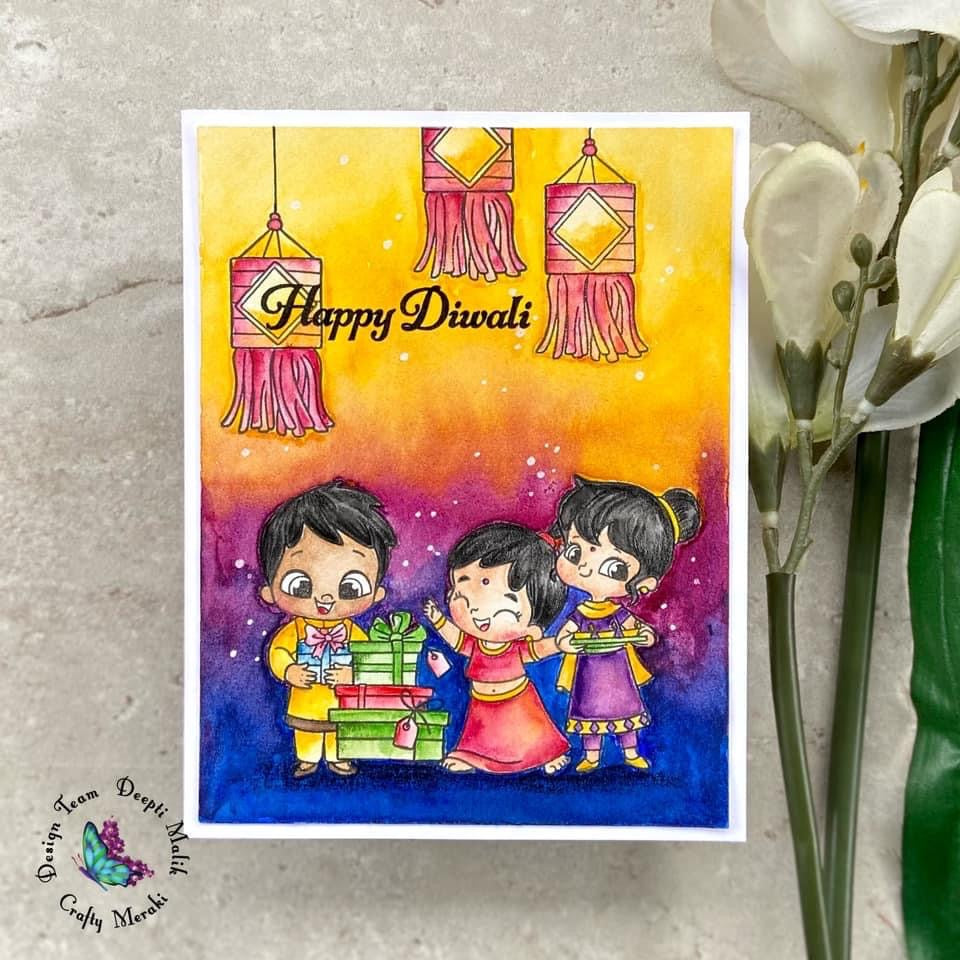 Crafty Meraki Diwali Cuties Stamp Set - Crafty Meraki