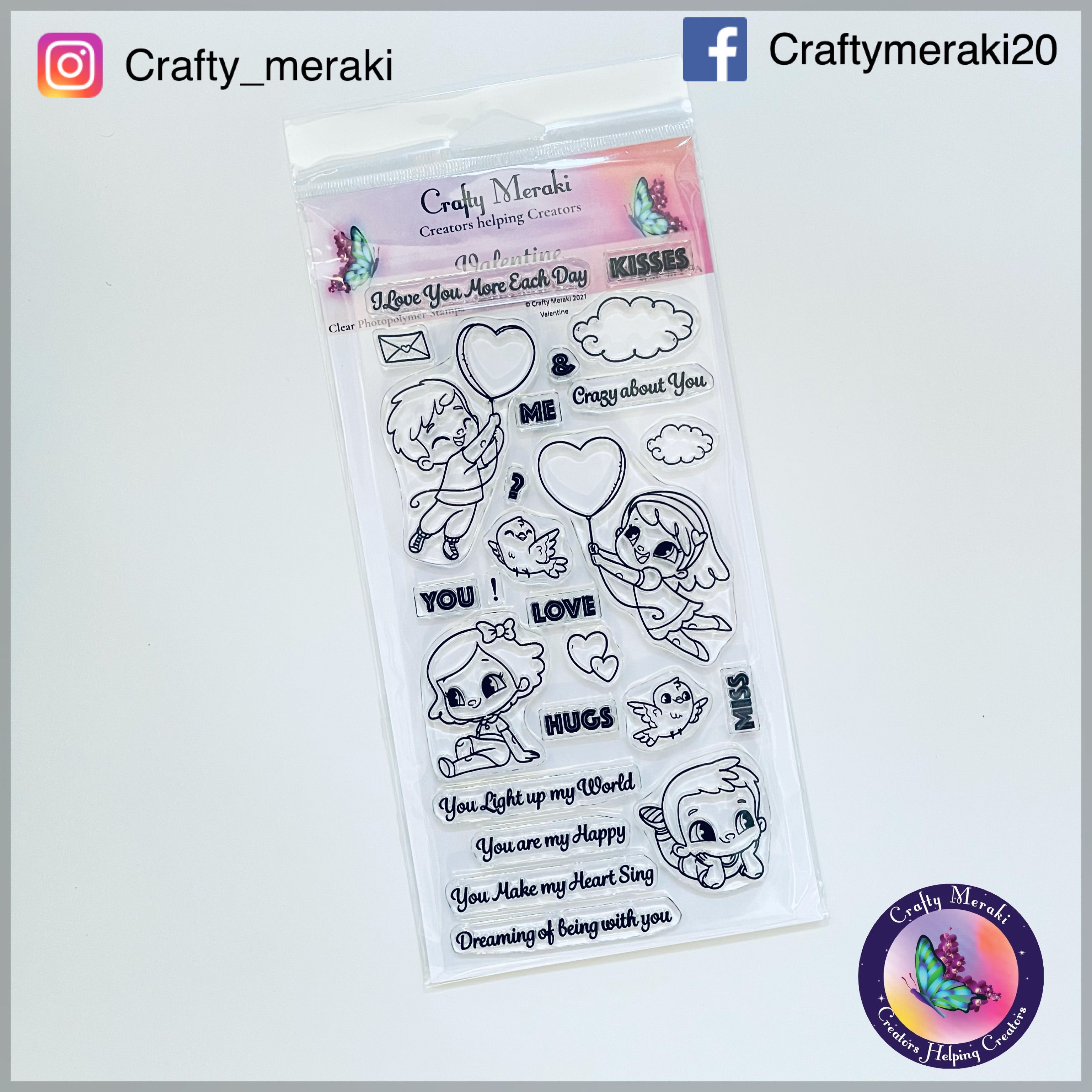 Crafty Meraki Valentine stamp set - Crafty Meraki