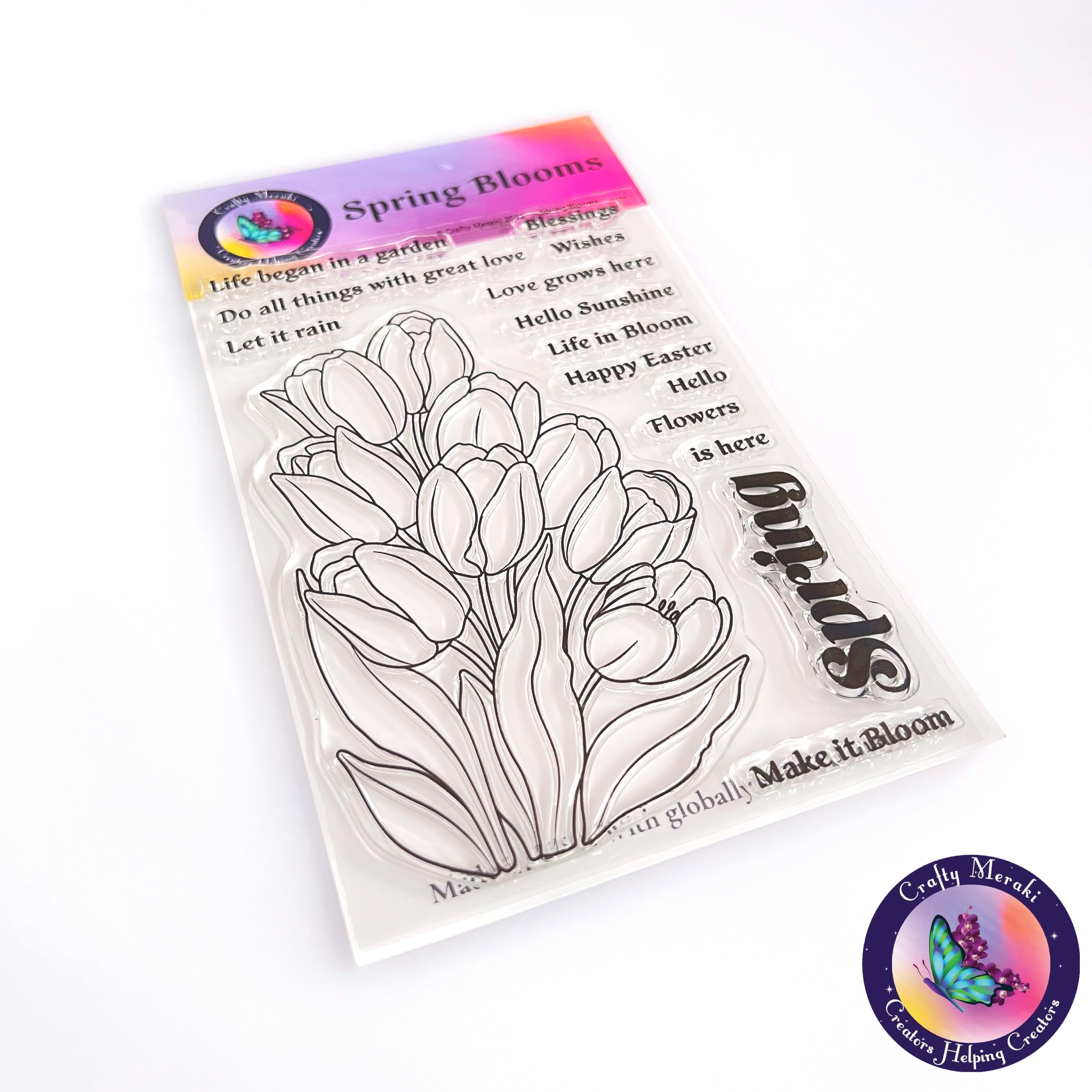 Crafty Meraki Spring Blooms Stamp set - Crafty Meraki