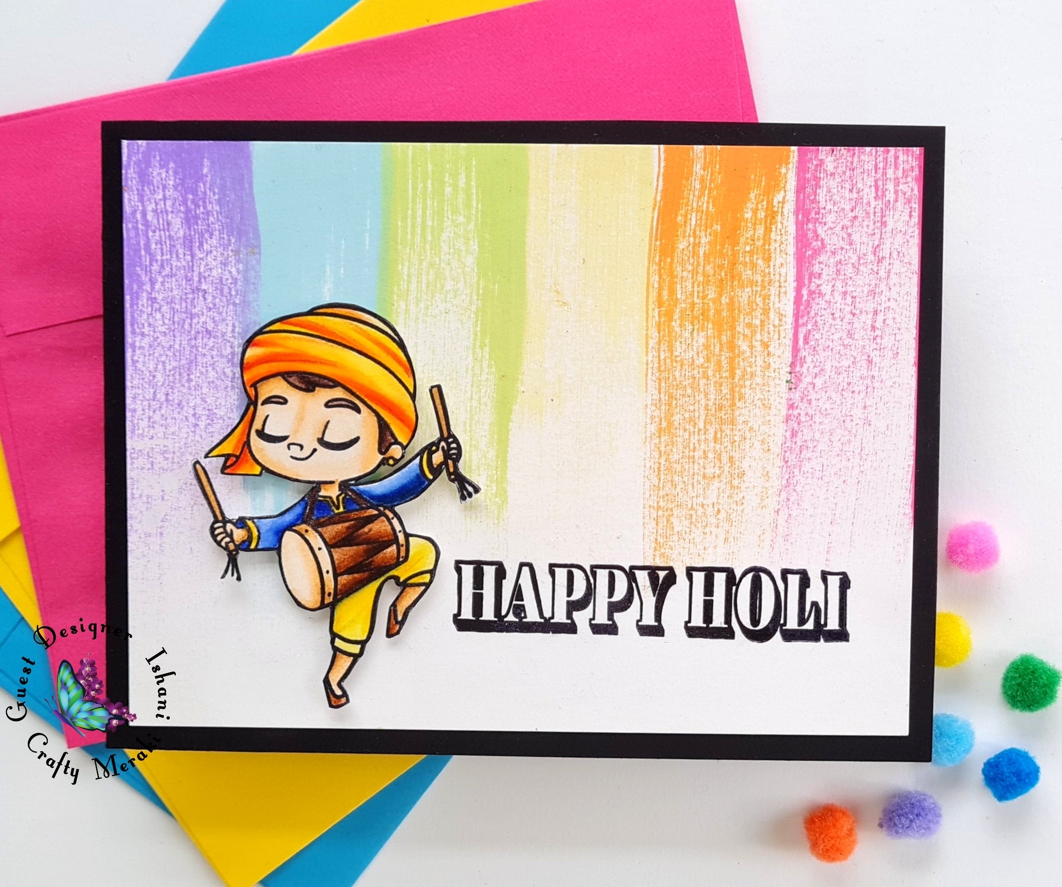 Crafty Meraki Holi Hai stamp set - Crafty Meraki