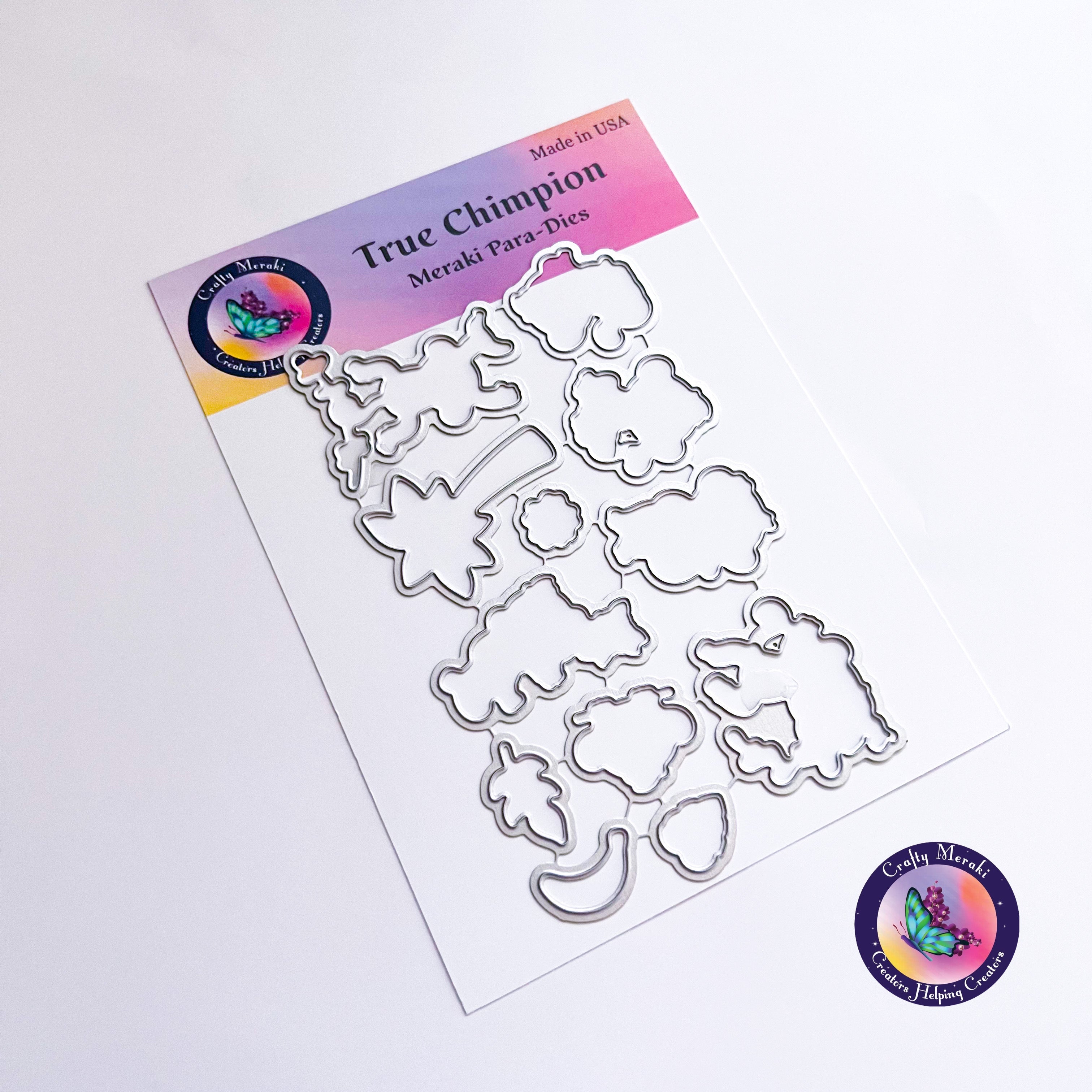 Crafty Meraki True Chimpion coordinating dies - Crafty Meraki