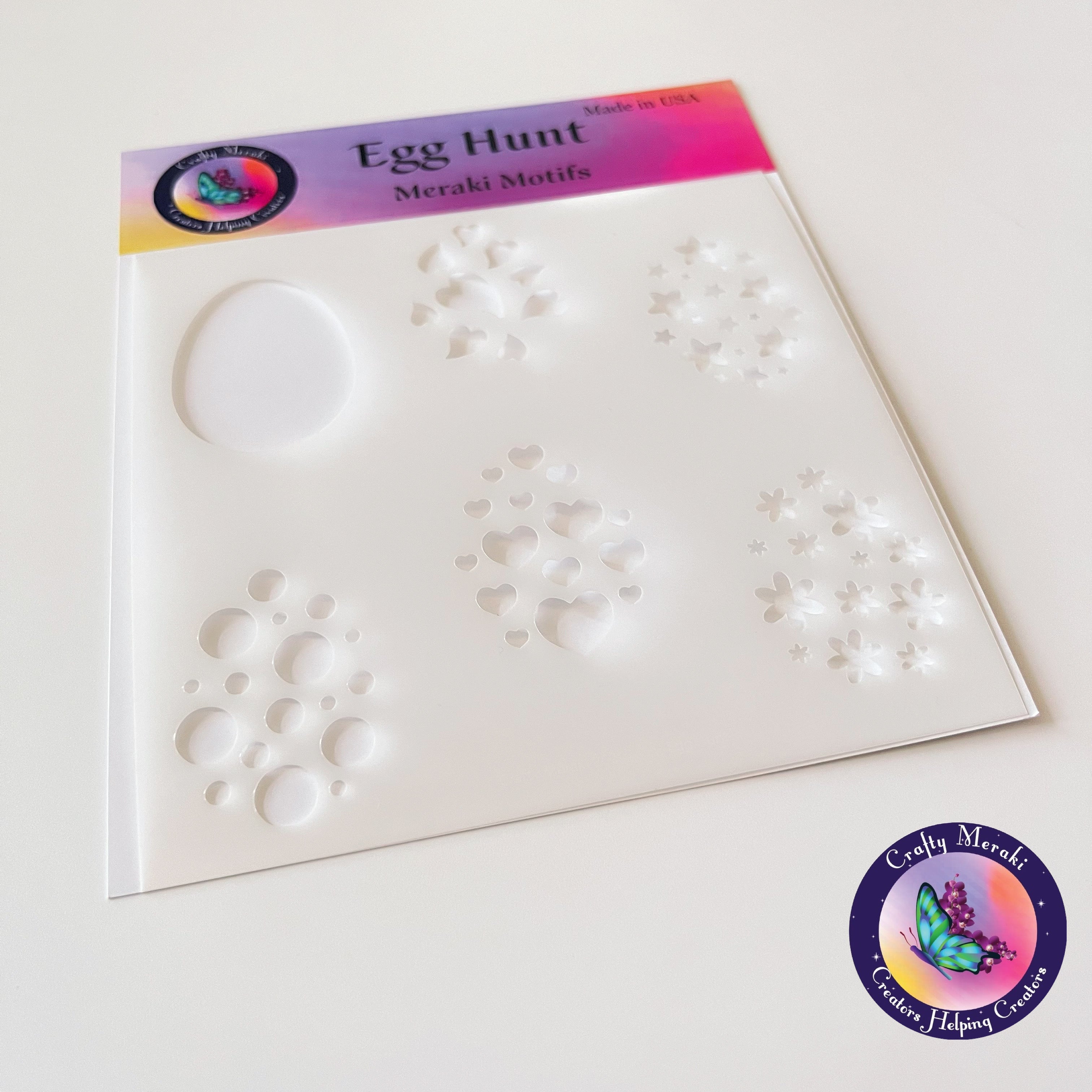 Crafty Meraki Egg Hunt Stencil - Crafty Meraki