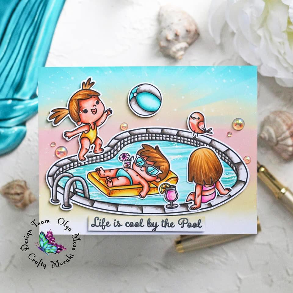 Crafty Meraki Pool Party stamp set - Crafty Meraki
