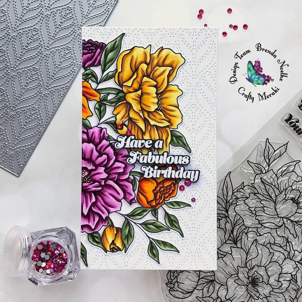 Crafty Meraki Birthday Bouquet Stamp Set - Crafty Meraki
