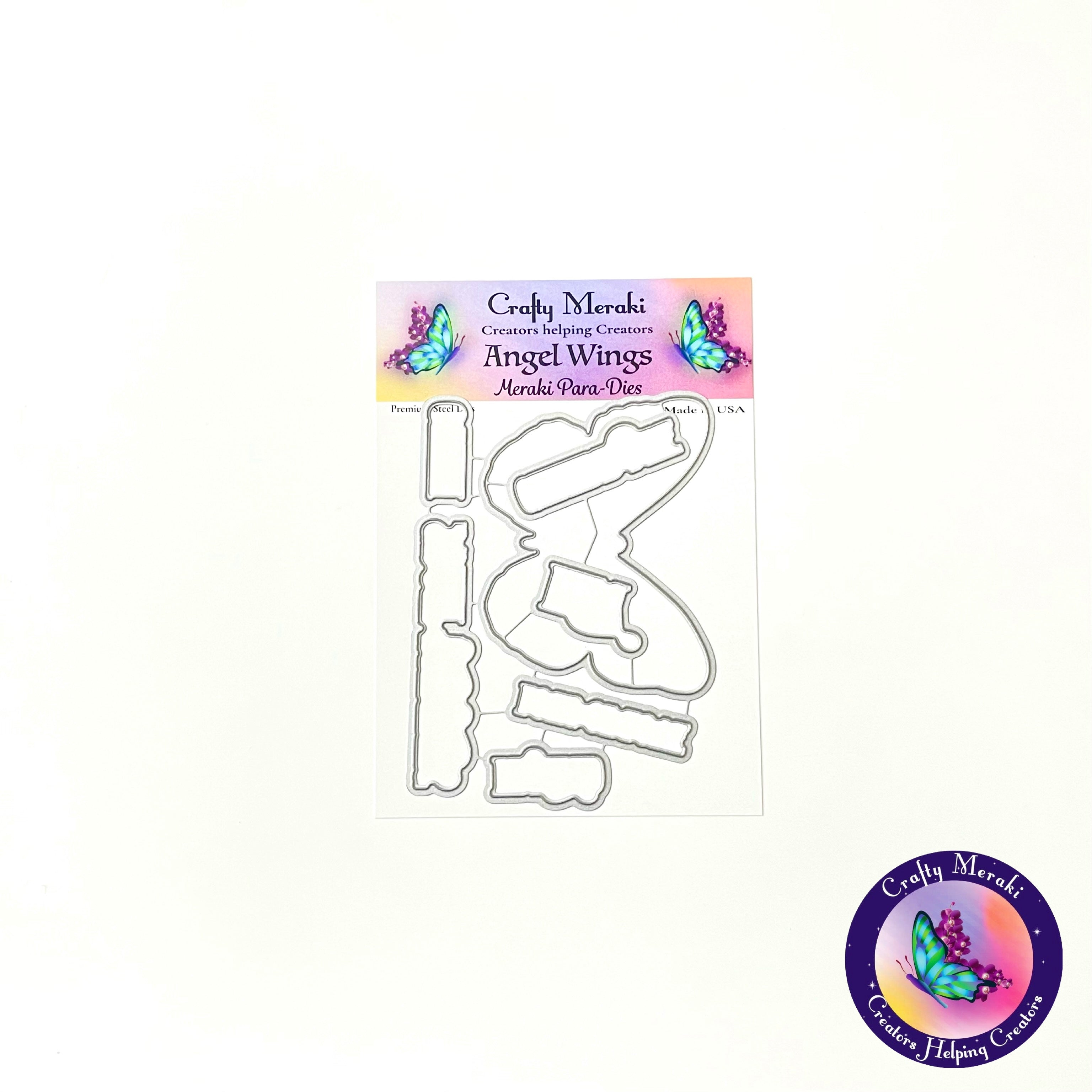 Crafty Meraki Angel Wings Coordinating dies - Crafty Meraki