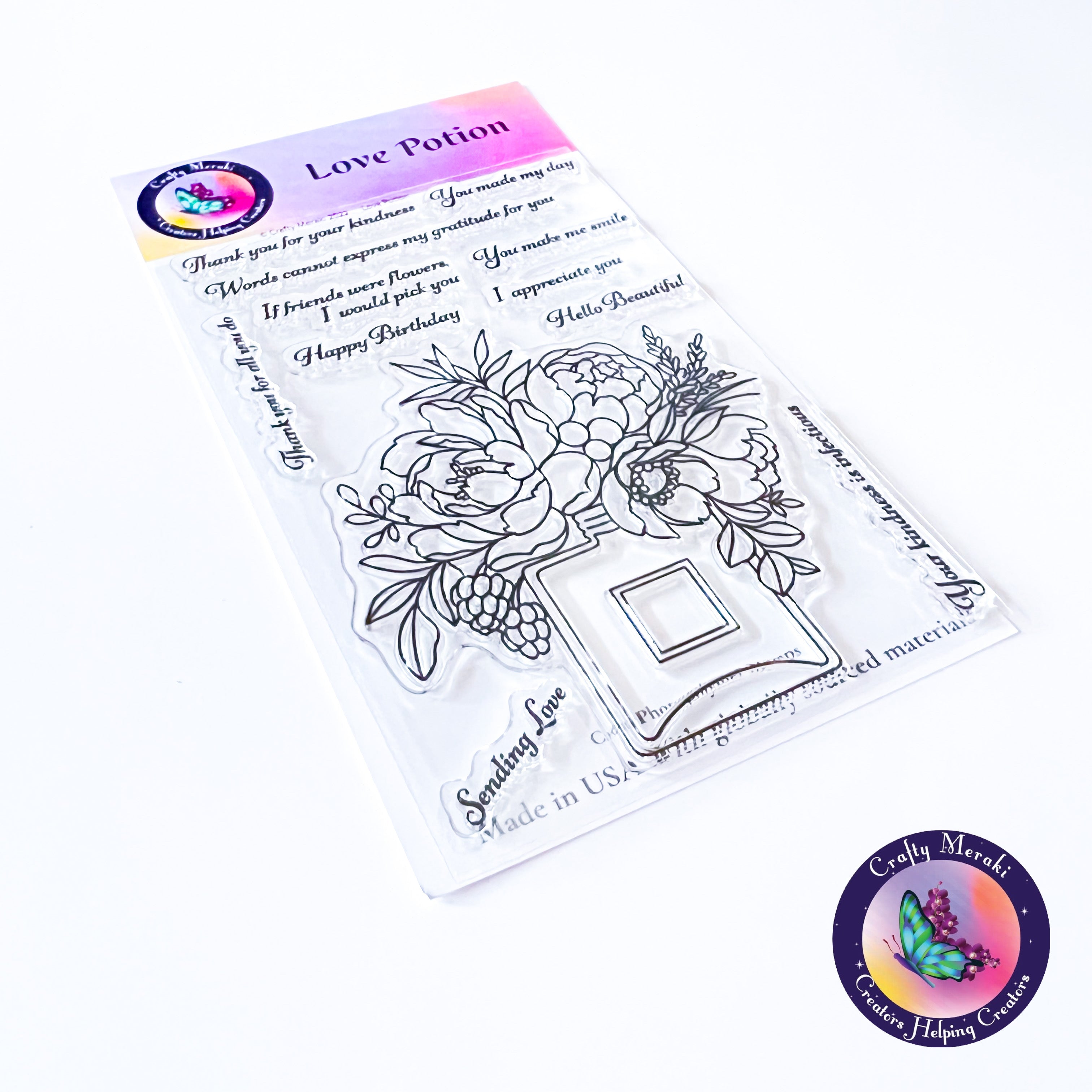 Crafty Meraki Love Potion Stamp set - Crafty Meraki