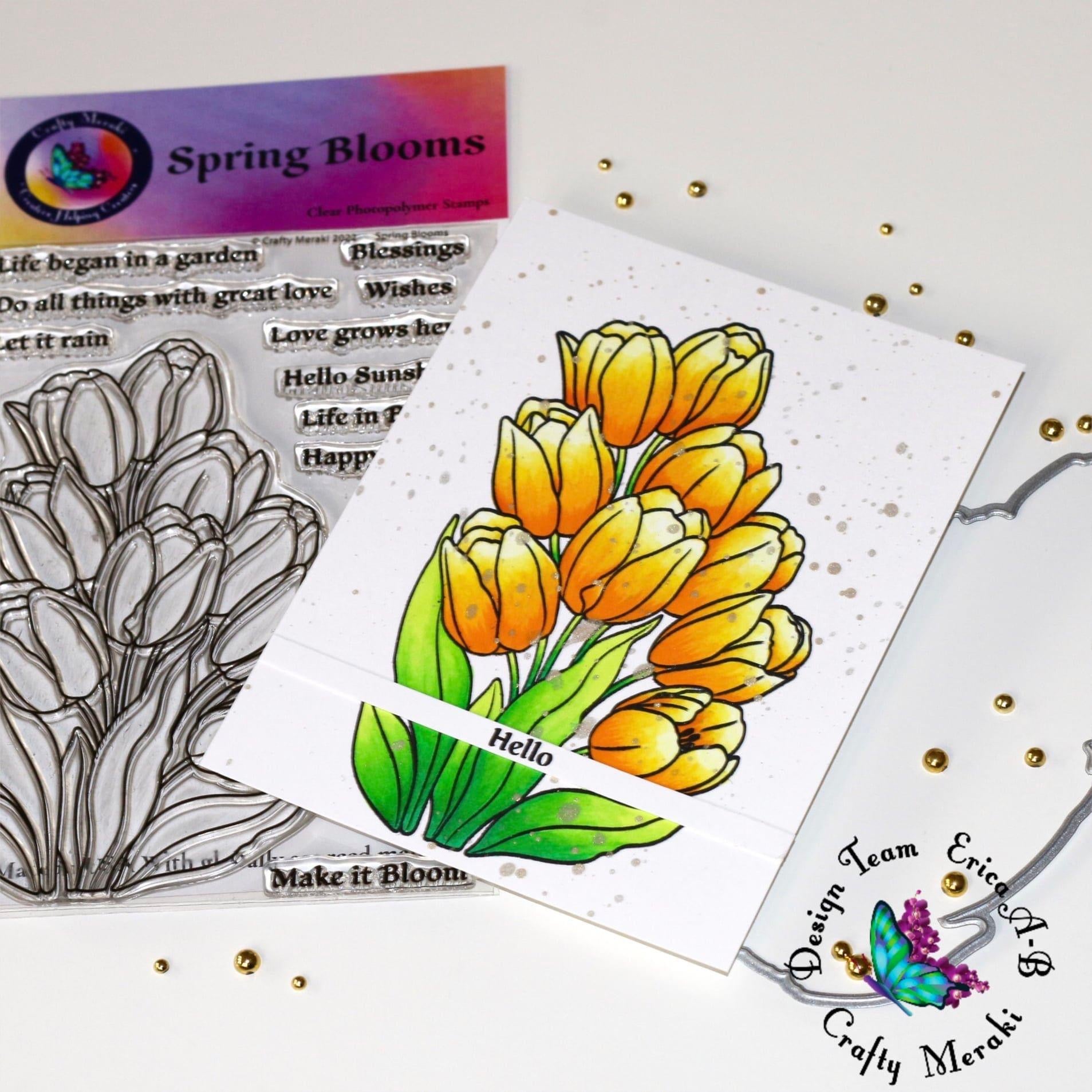 Crafty Meraki Spring Blooms Stamp set - Crafty Meraki