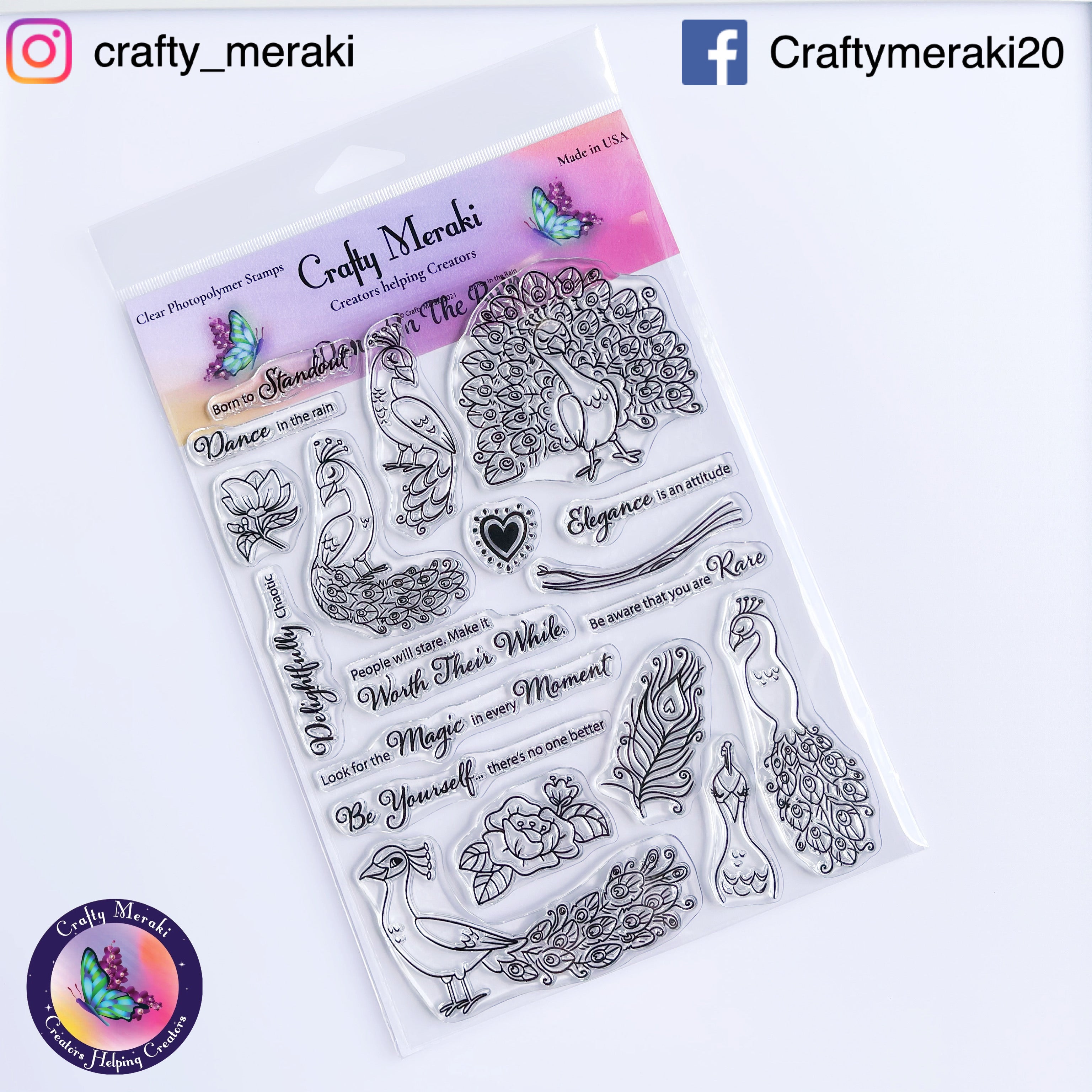 Crafty Meraki Dance in The Rain Stamp set - Crafty Meraki