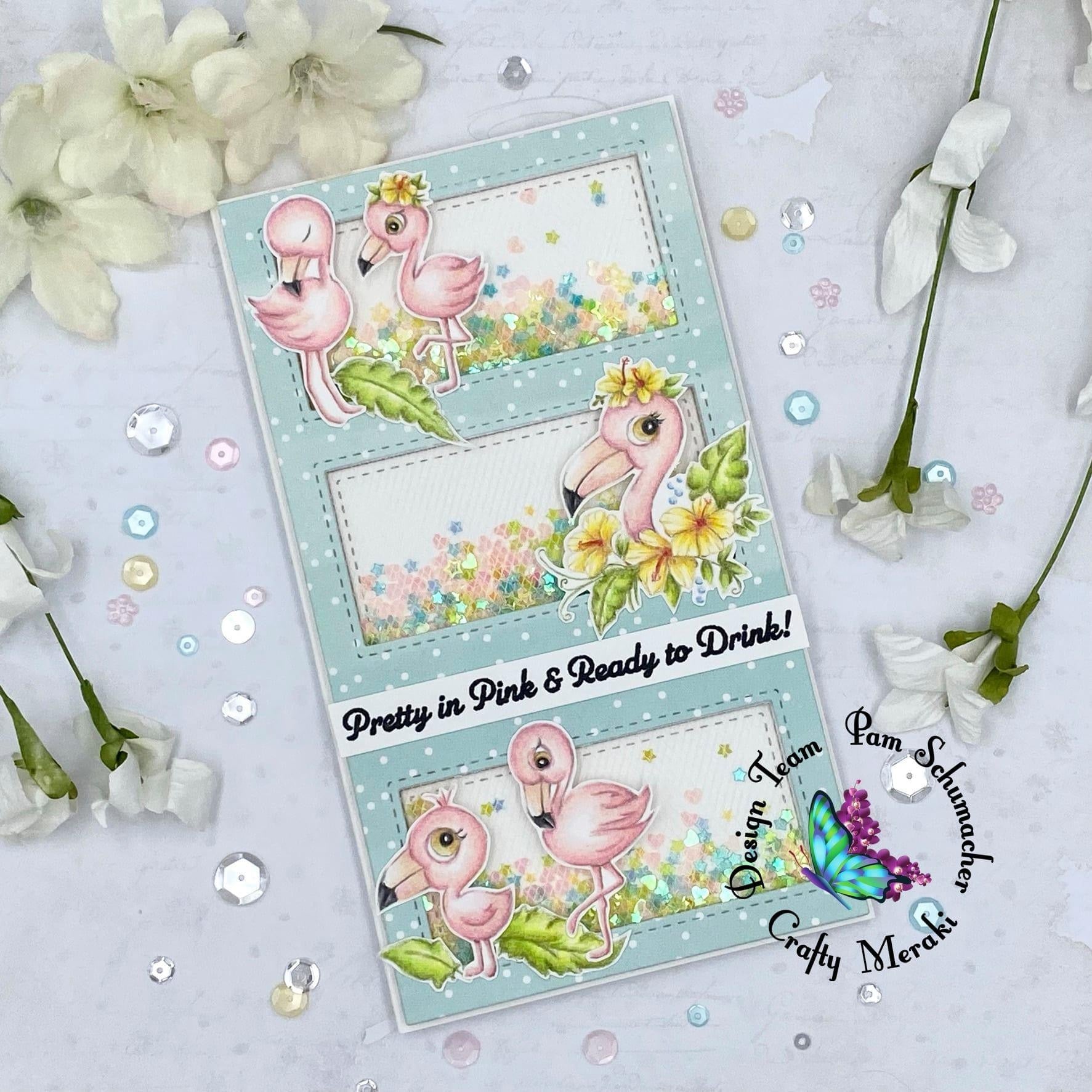 Crafty Meraki Flocking Fabulous stamp set - Crafty Meraki