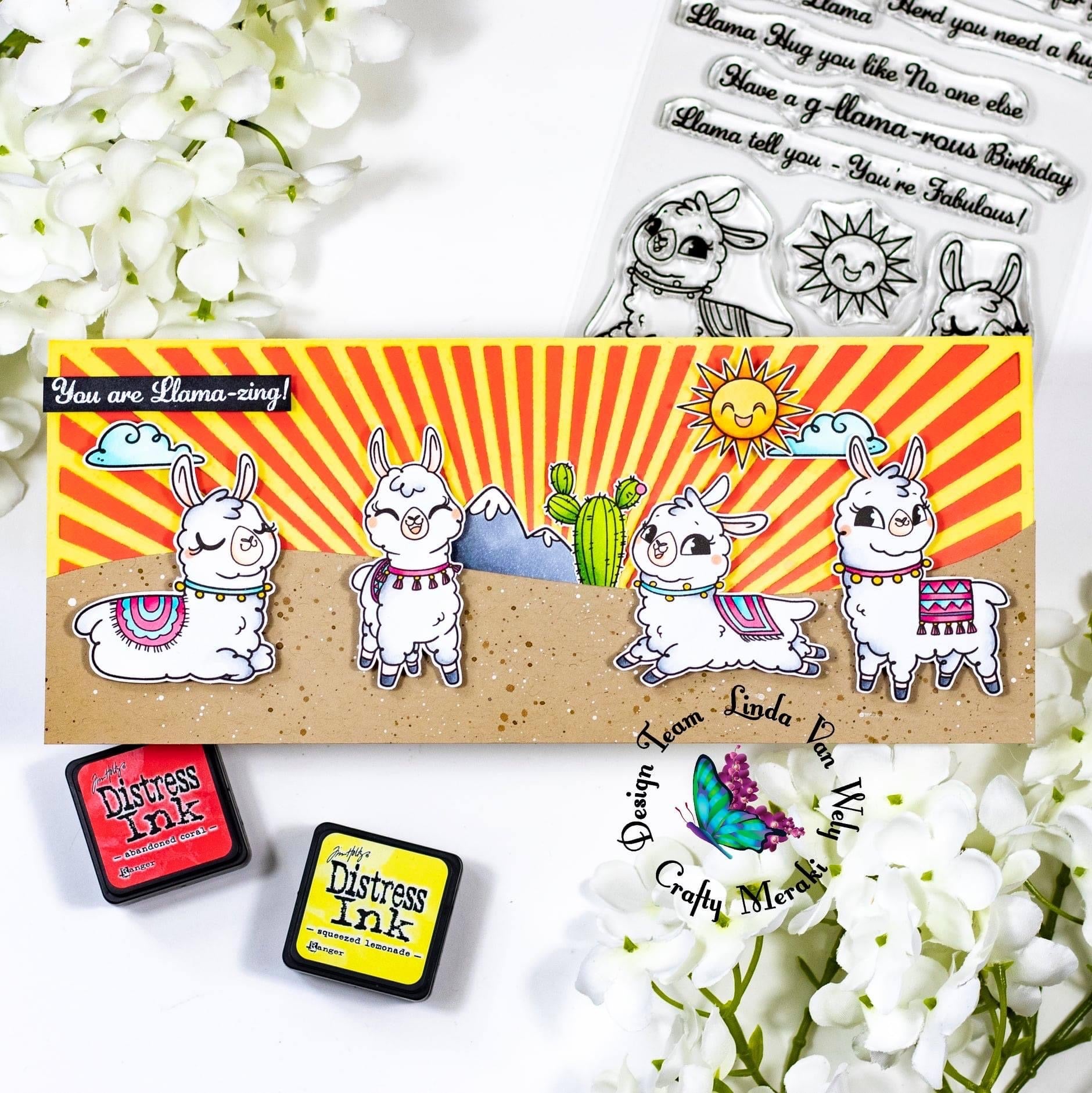 Crafty Meraki G-Llama-rous Birthday Stamp set - Crafty Meraki