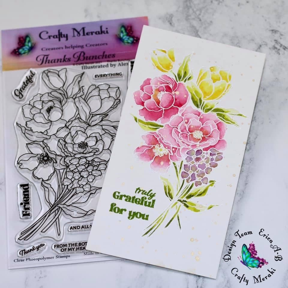 Crafty Meraki Thanks Bunches Stamp Set - Crafty Meraki