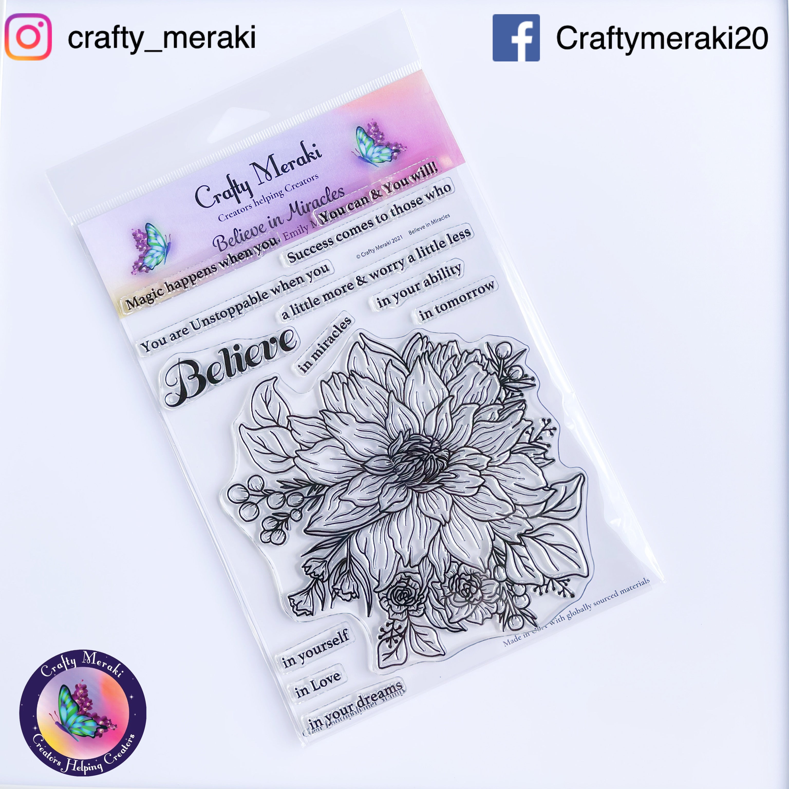 Crafty Meraki Believe in Miracles Stamp set - Crafty Meraki