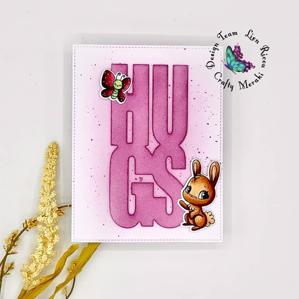 Crafty Meraki Hugs Slimline Tag Meraki Para-dies - Crafty Meraki