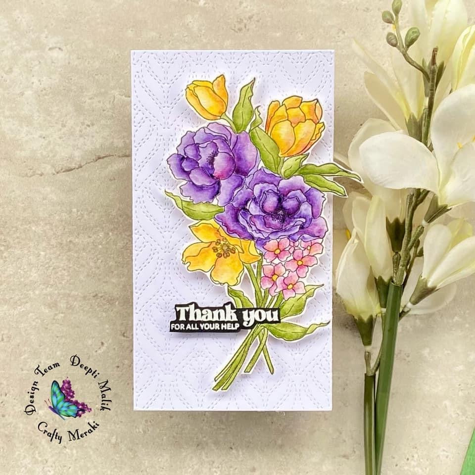 Crafty Meraki Thanks Bunches Stamp Set - Crafty Meraki