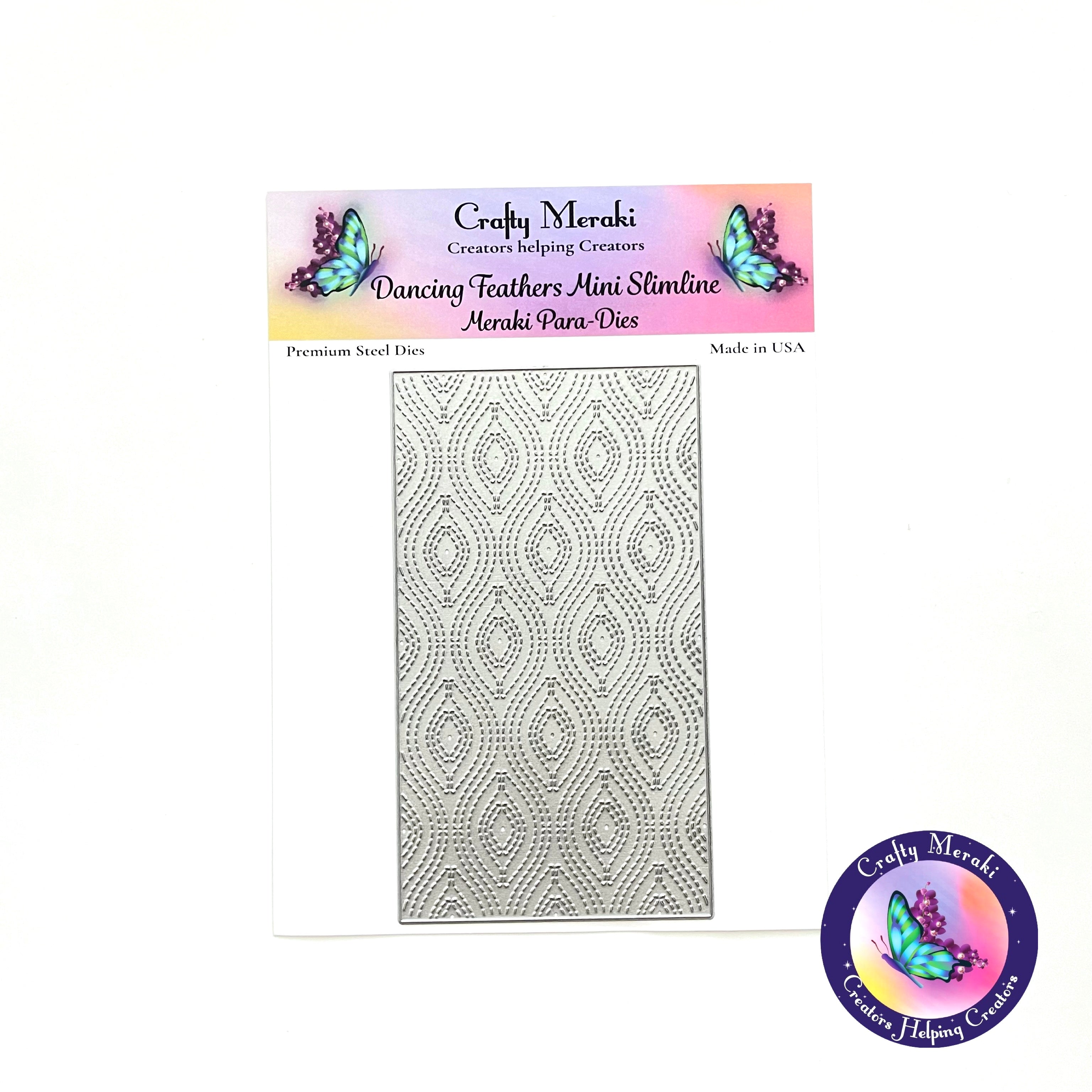 Crafty Meraki Mini Slimline Dancing Feathers - Crafty Meraki