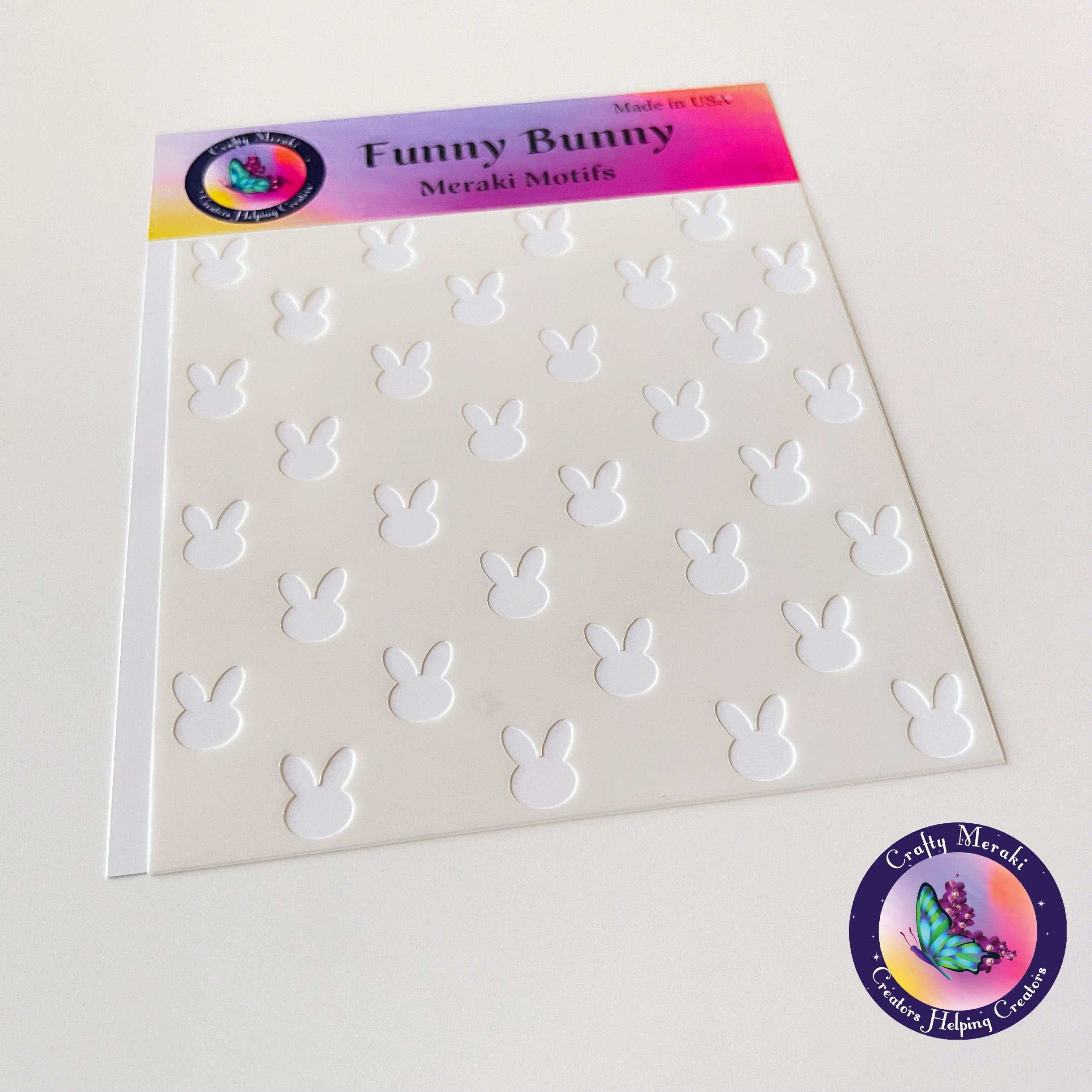 Crafty Meraki Funny Bunny Stencil - Crafty Meraki