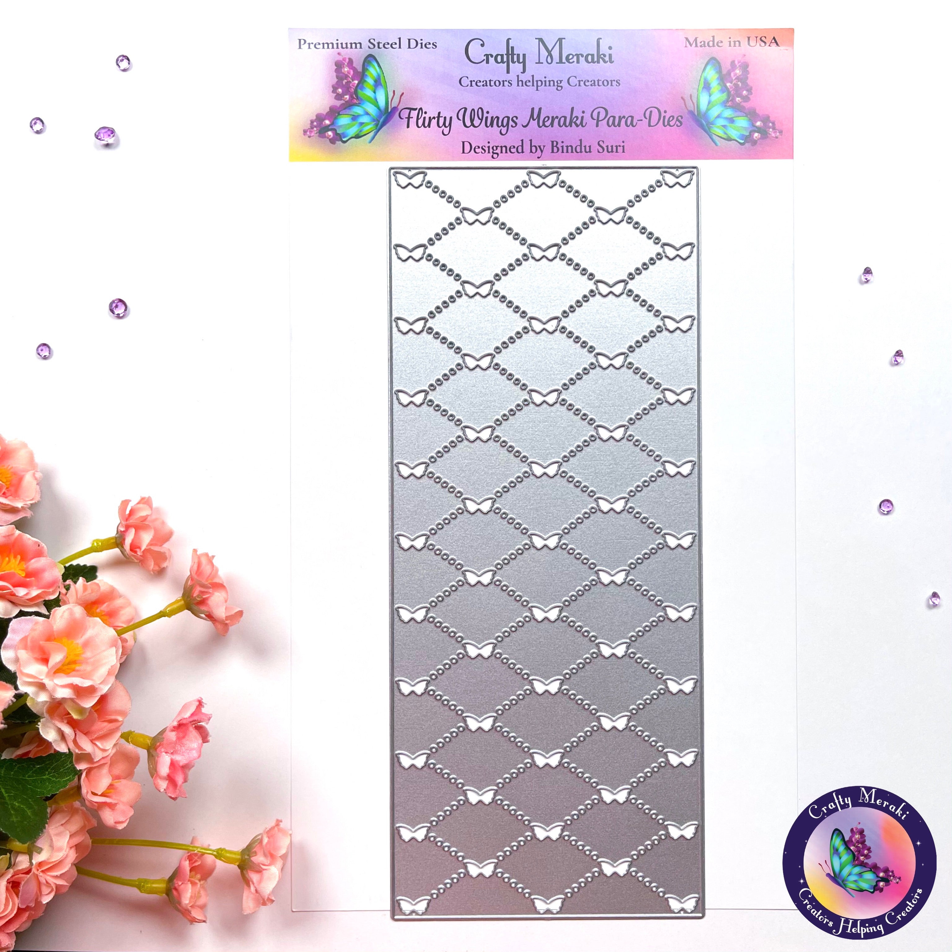 Crafty Meraki Flirty Wings Slimline Meraki Para-Dies - Crafty Meraki