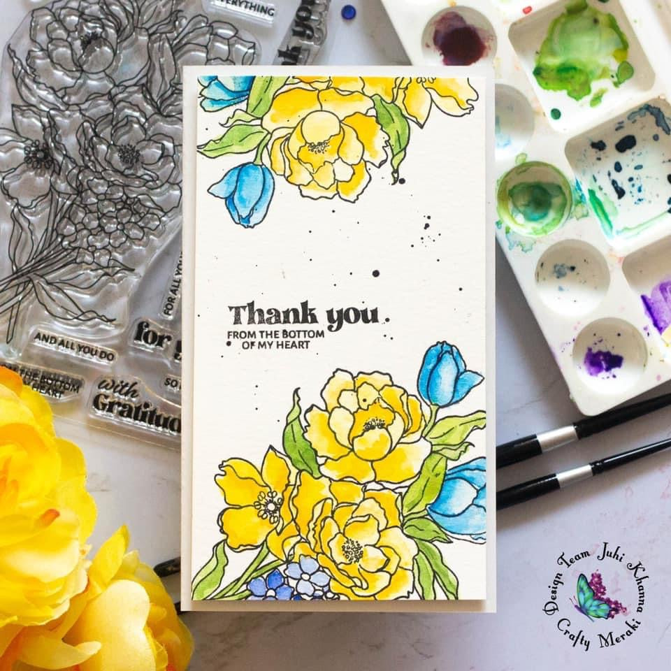 Crafty Meraki Thanks Bunches Stamp Set - Crafty Meraki