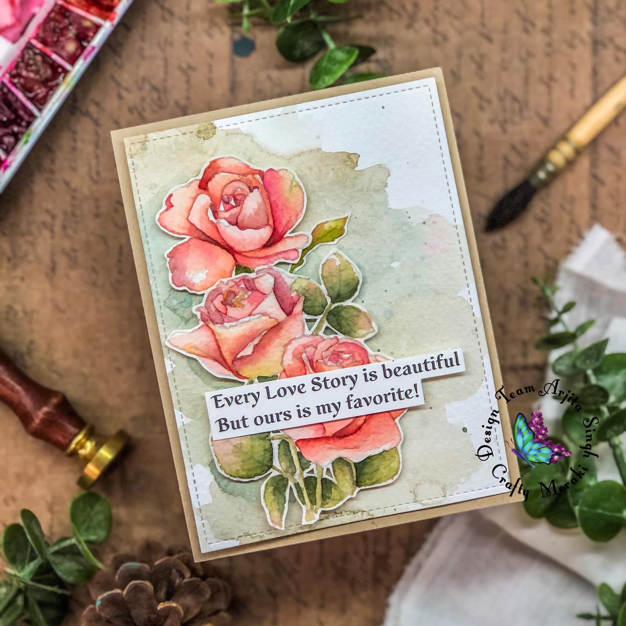 Crafty Meraki Wedding Bouquet Stamp set - Crafty Meraki