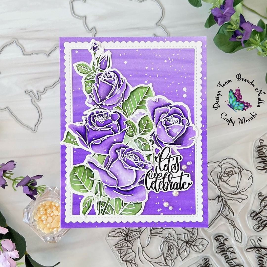 Crafty Meraki Wedding Bouquet Stamp set - Crafty Meraki