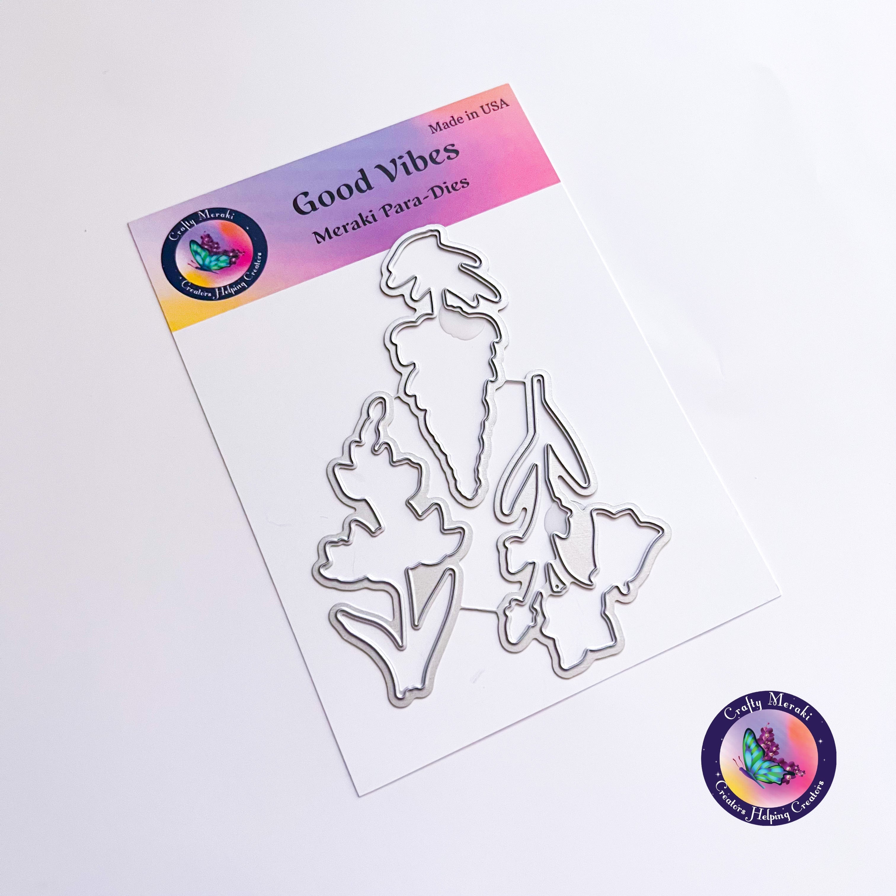 Crafty Meraki Good Vibes Coordinating dies - Crafty Meraki