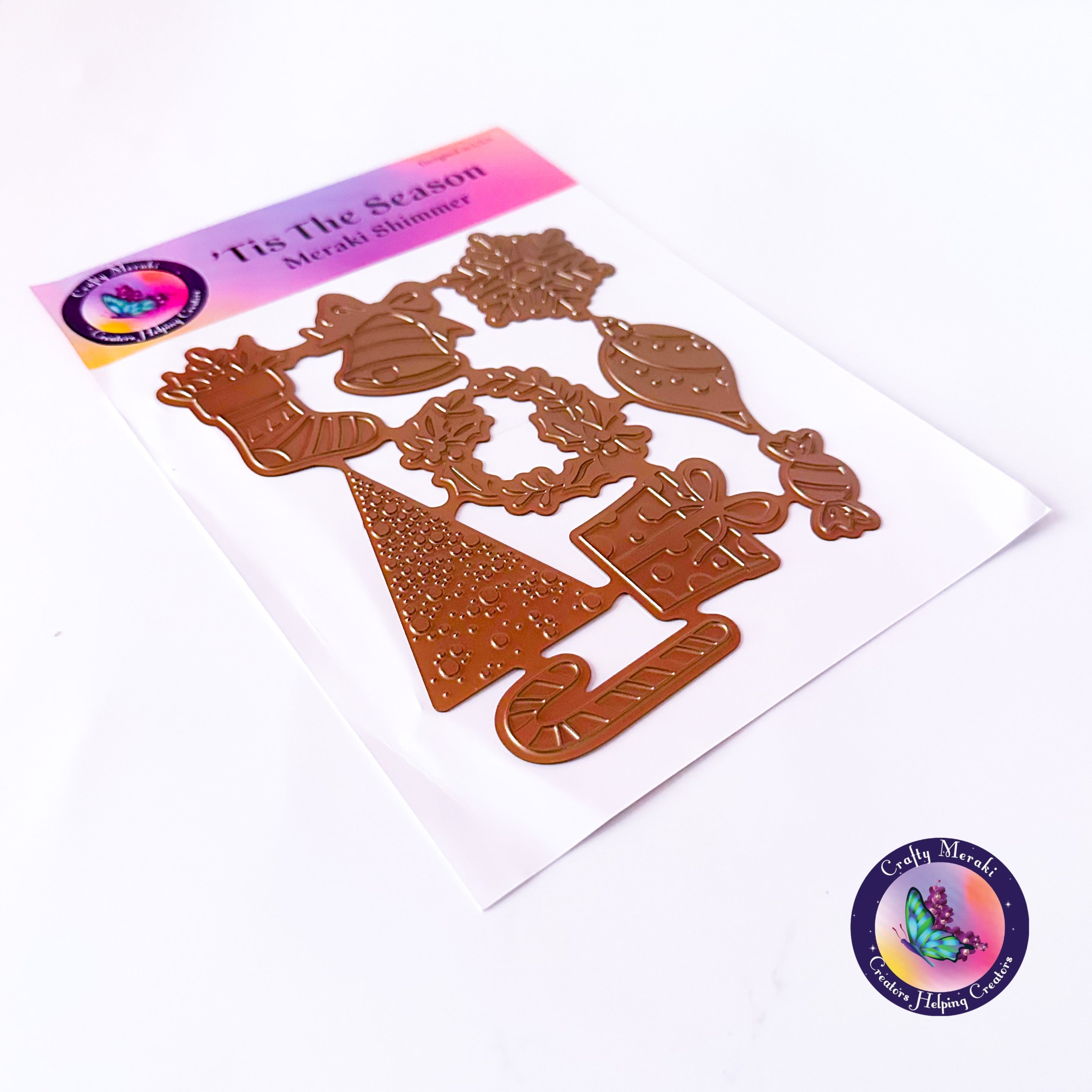 Crafty Meraki 'Tis the Season hot foil plate - Crafty Meraki