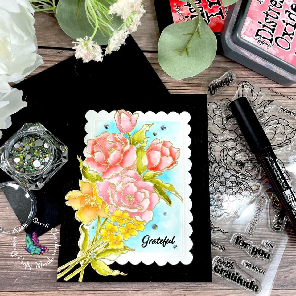 Crafty Meraki Thanks Bunches Stamp Set - Crafty Meraki