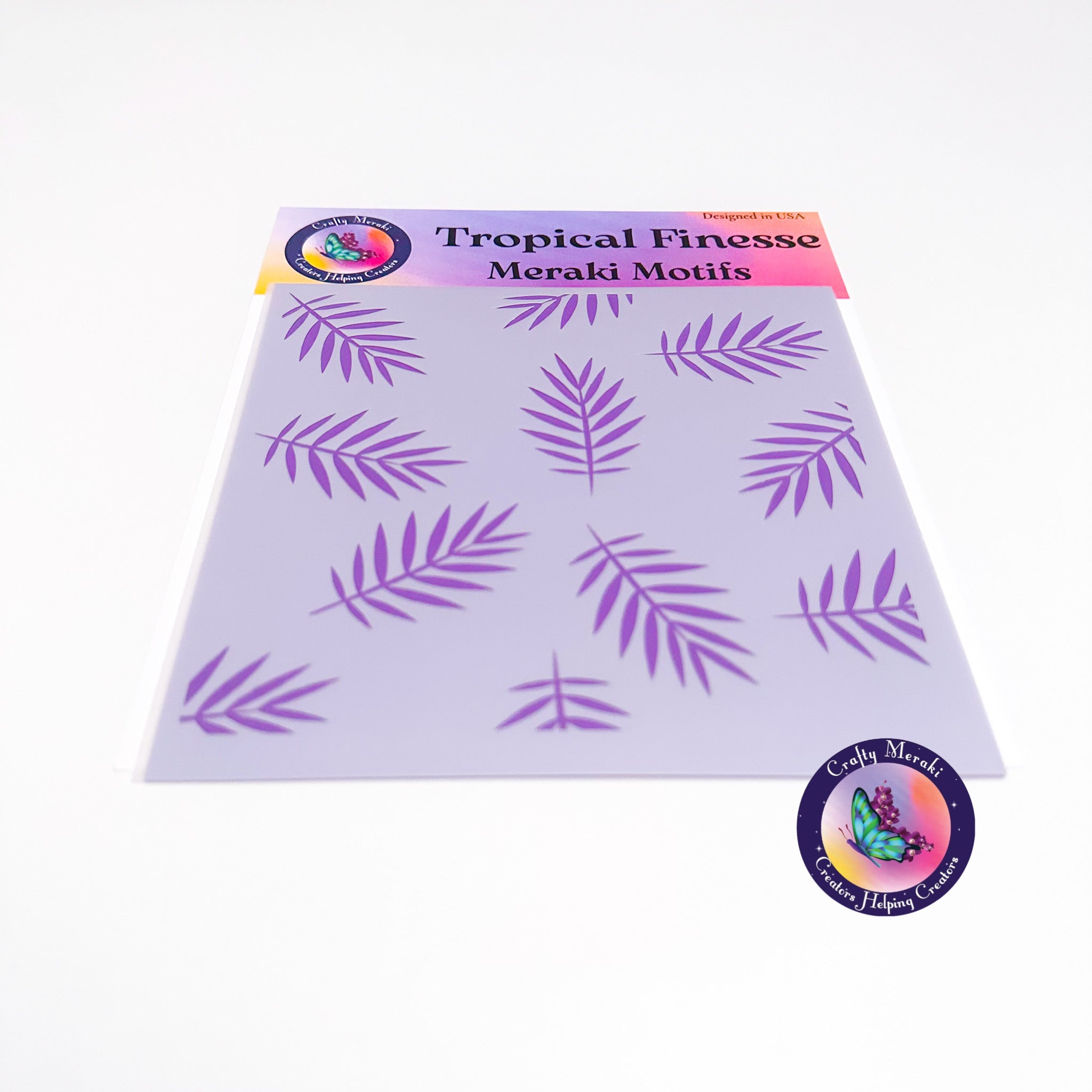 Crafty Meraki Tropical Finesse Stencil