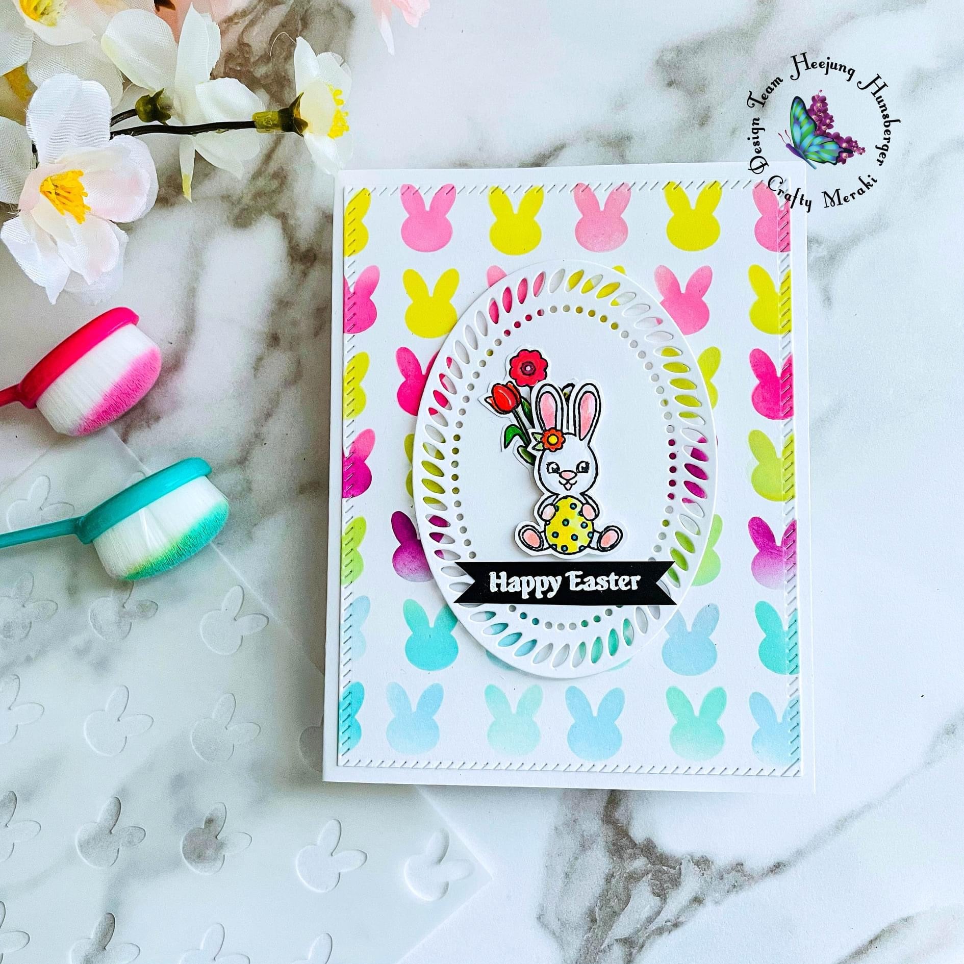 Crafty Meraki Funny Bunny Stencil - Crafty Meraki