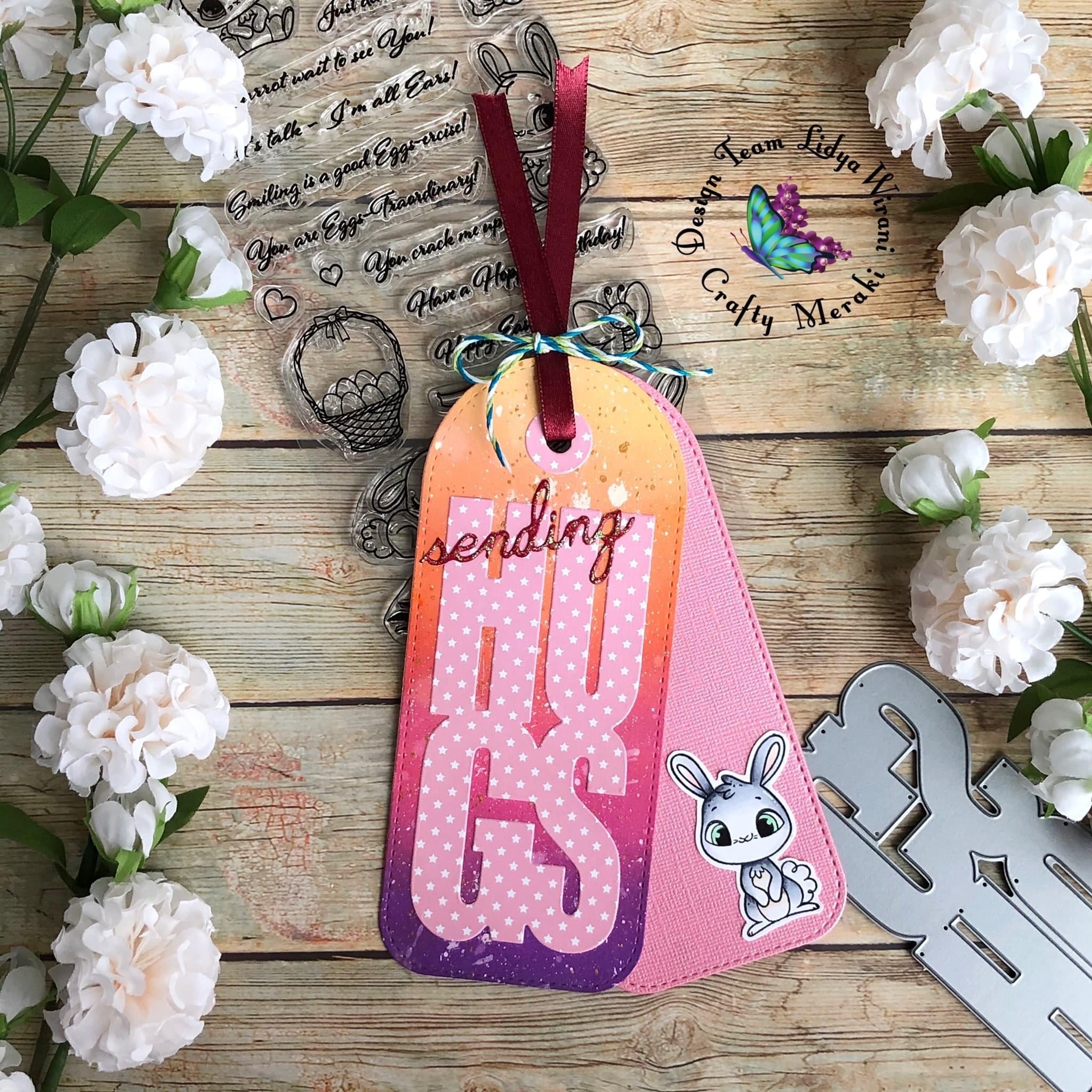 Crafty Meraki Hugs Slimline Tag Meraki Para-dies - Crafty Meraki