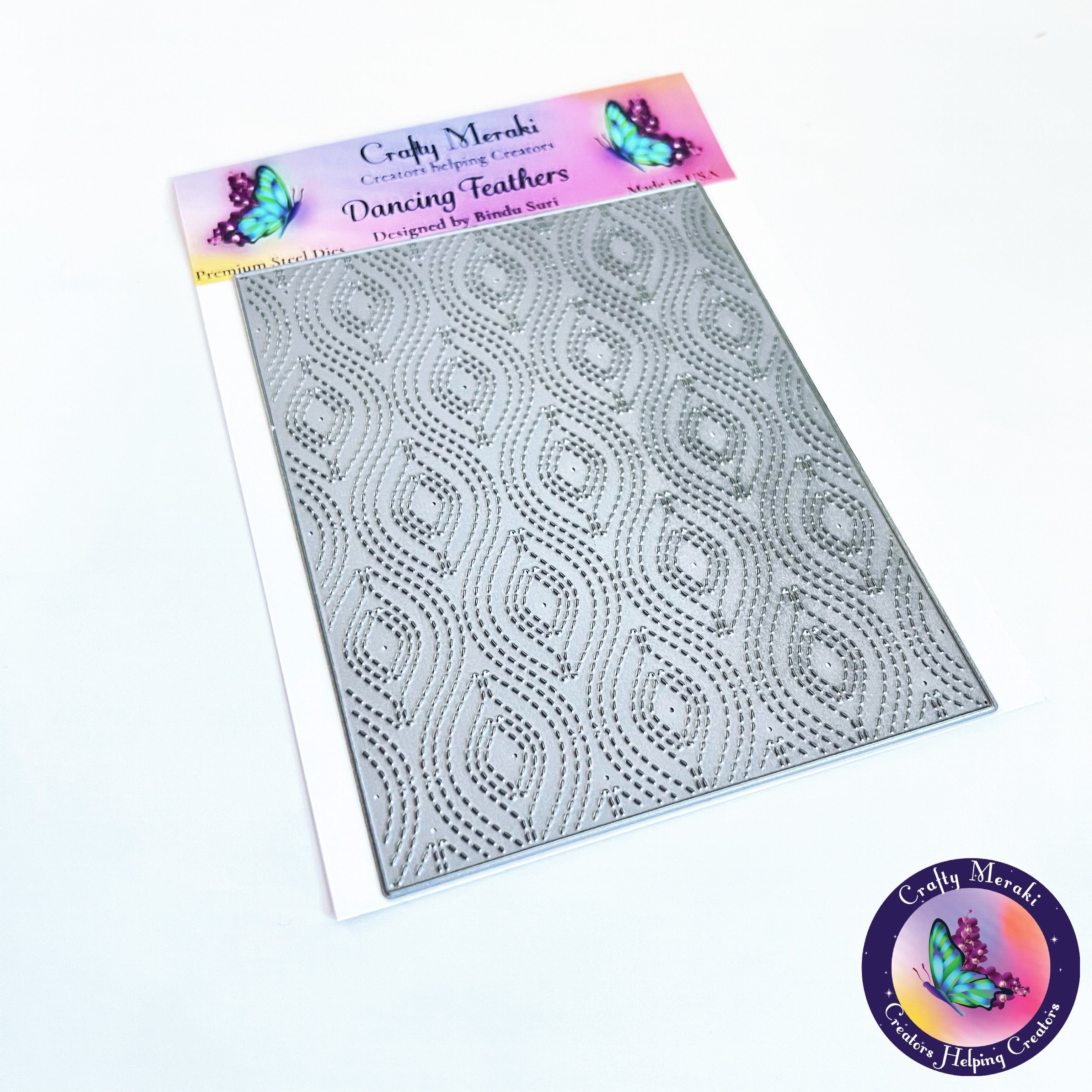 Crafty Meraki Dancing Feathers Background A2 - Crafty Meraki