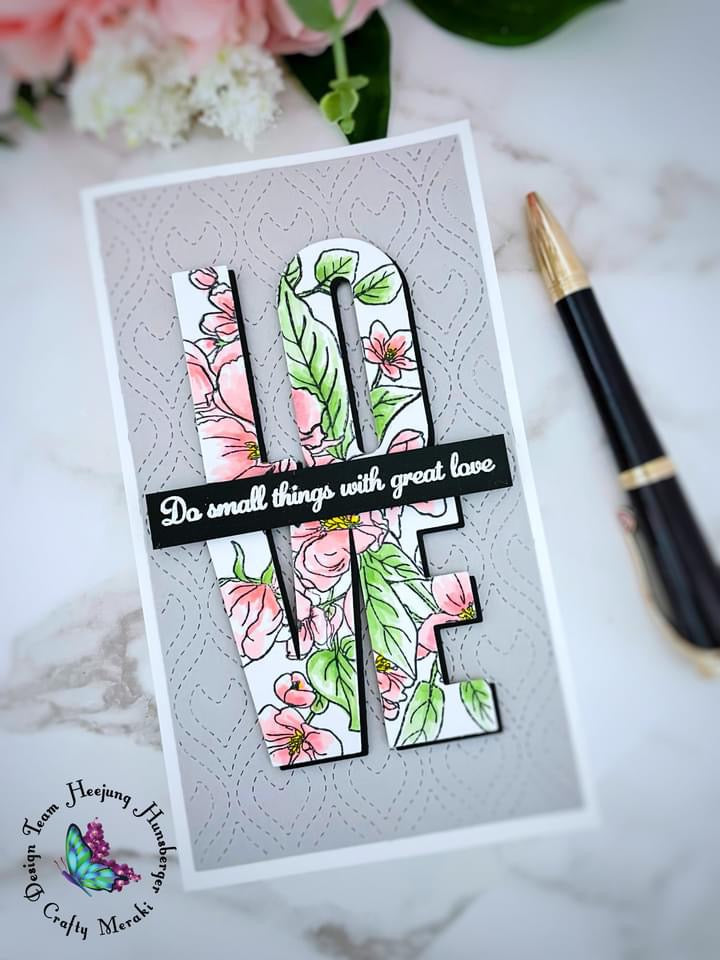 Crafty Meraki Love Slimline Tag die - Crafty Meraki
