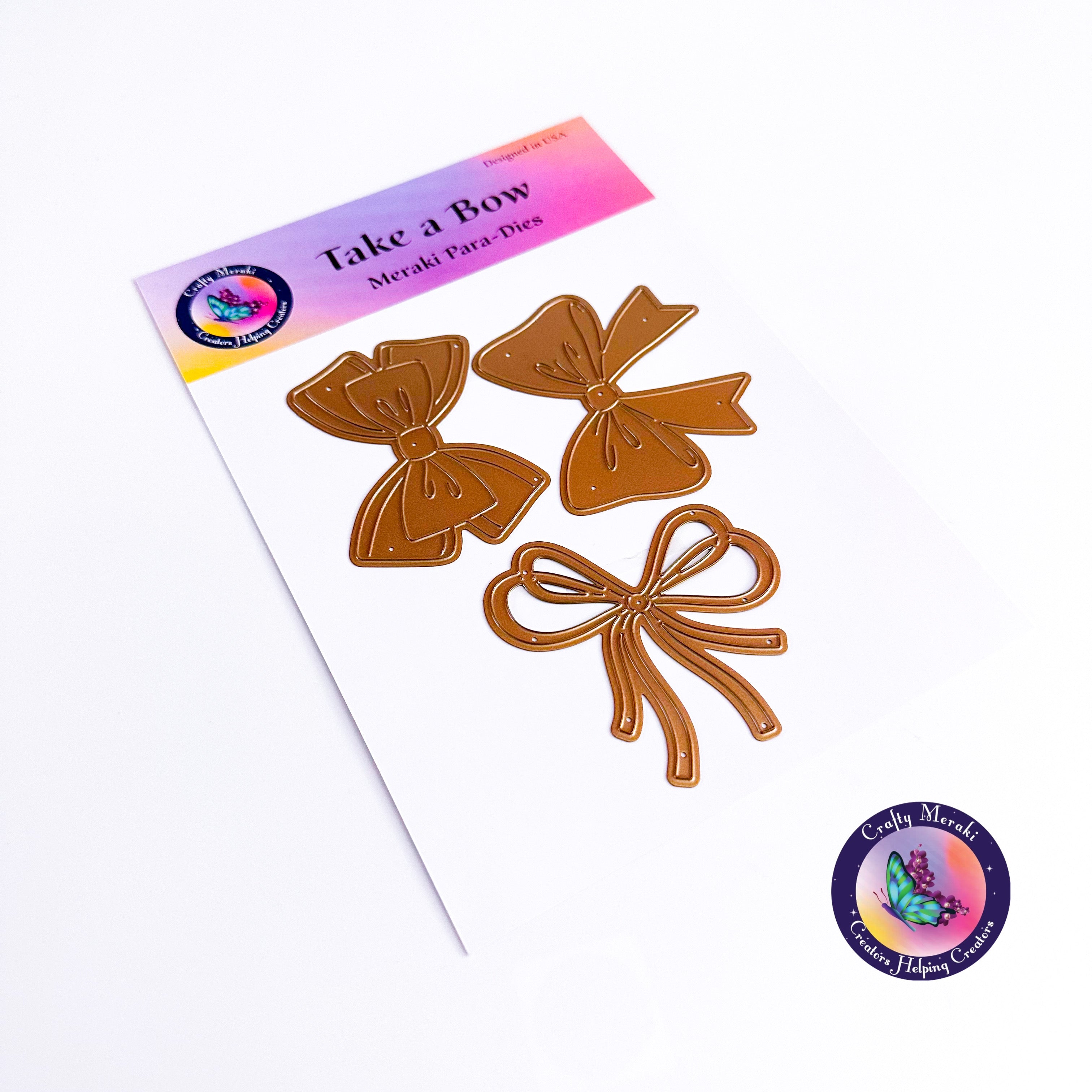 Crafty Meraki Take A Bow die set - Crafty Meraki