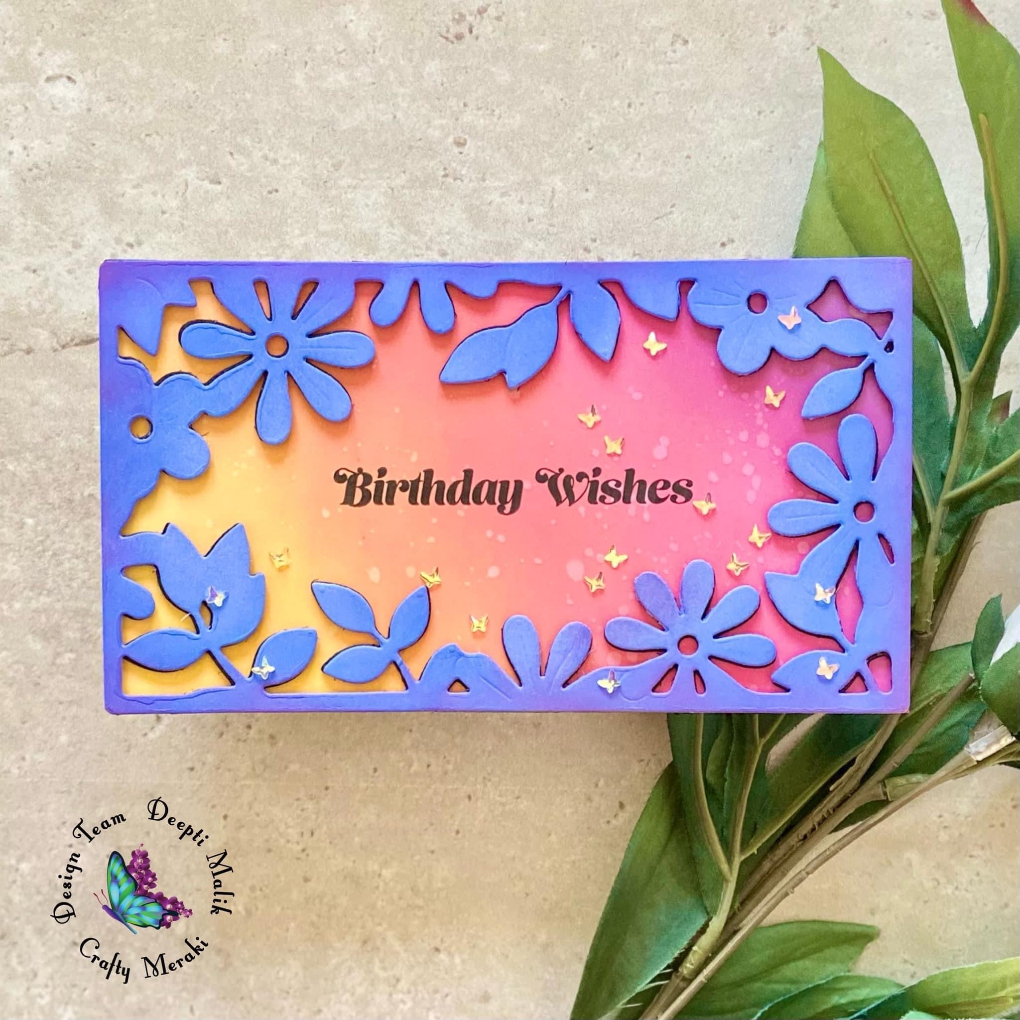 Crafty Meraki Mini Slimline Jewel Bloom Para-Dies - Crafty Meraki
