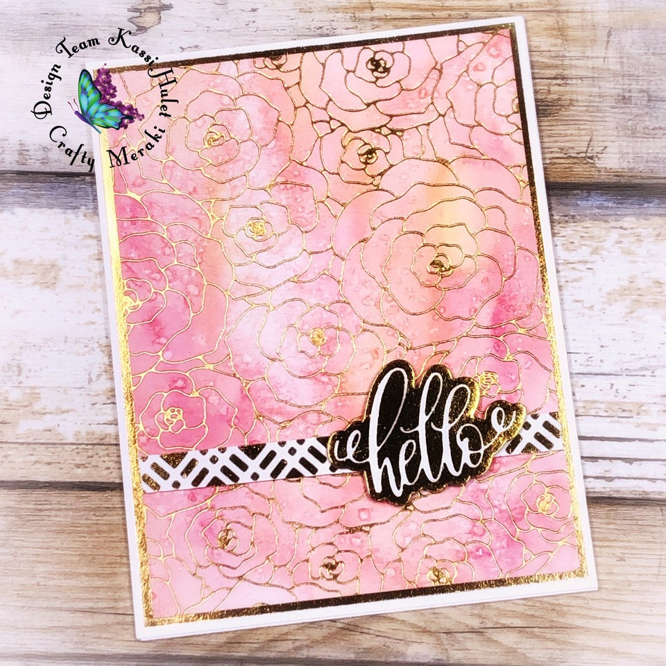 Crafty Meraki Rosy Life Hot Foil - Crafty Meraki