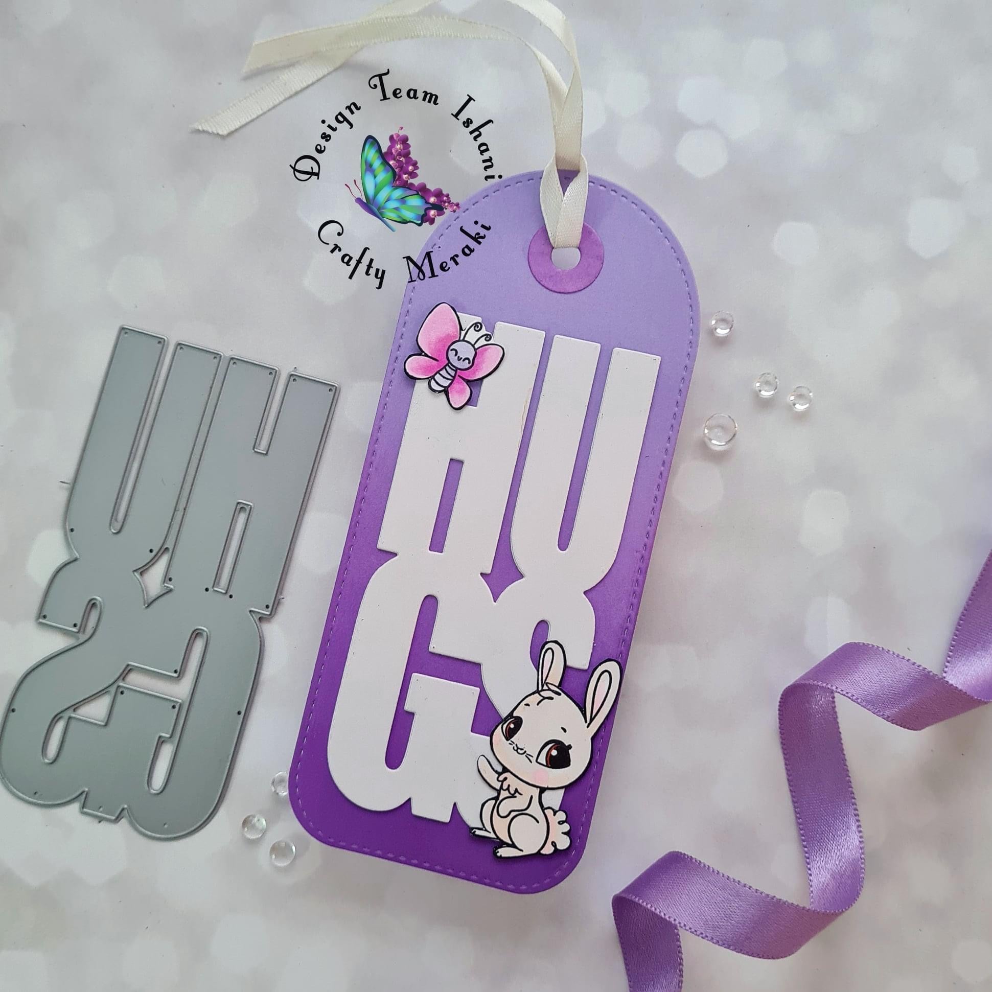 Crafty Meraki Hugs Slimline Tag Meraki Para-dies - Crafty Meraki