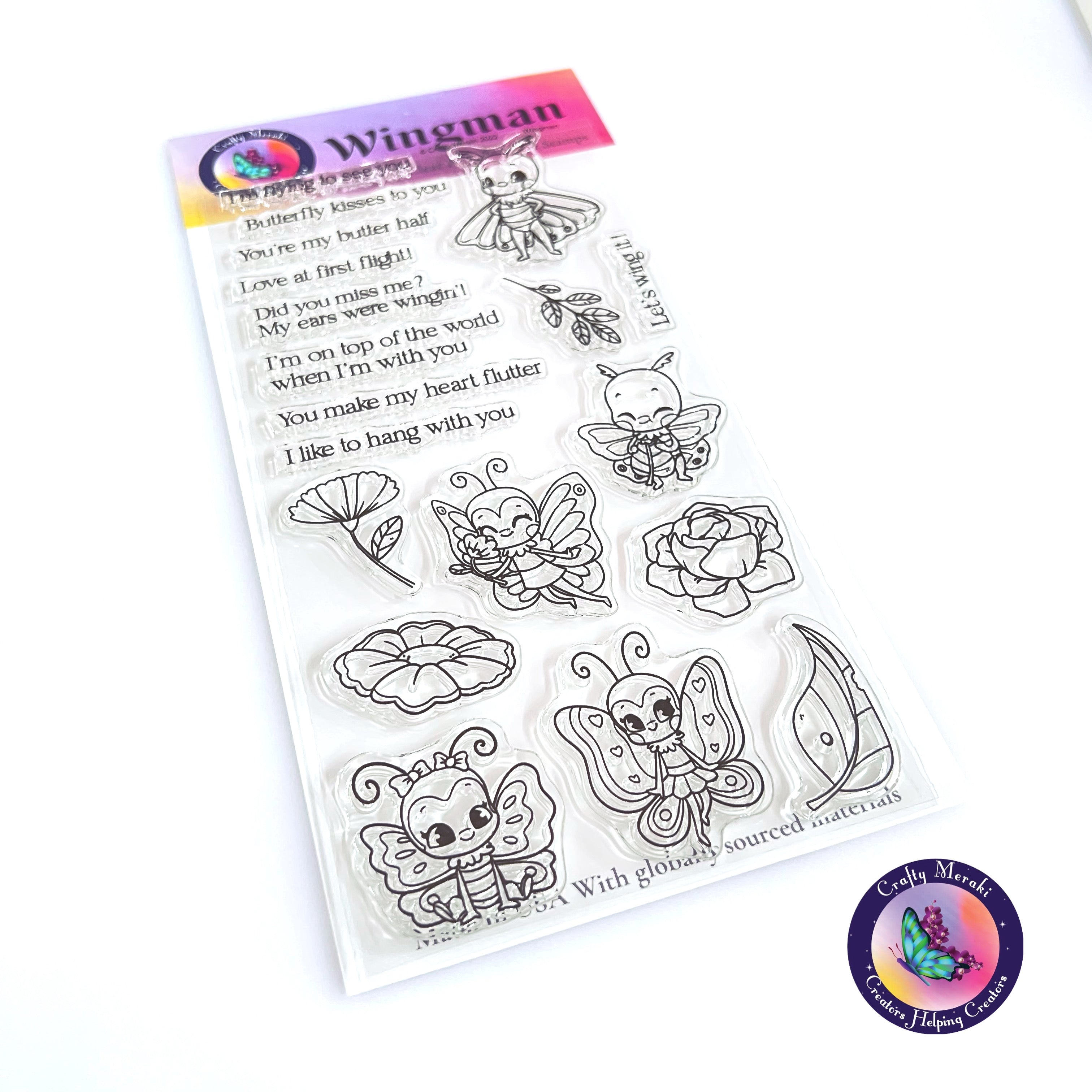 Crafty Meraki Wingman Stamp set - Crafty Meraki