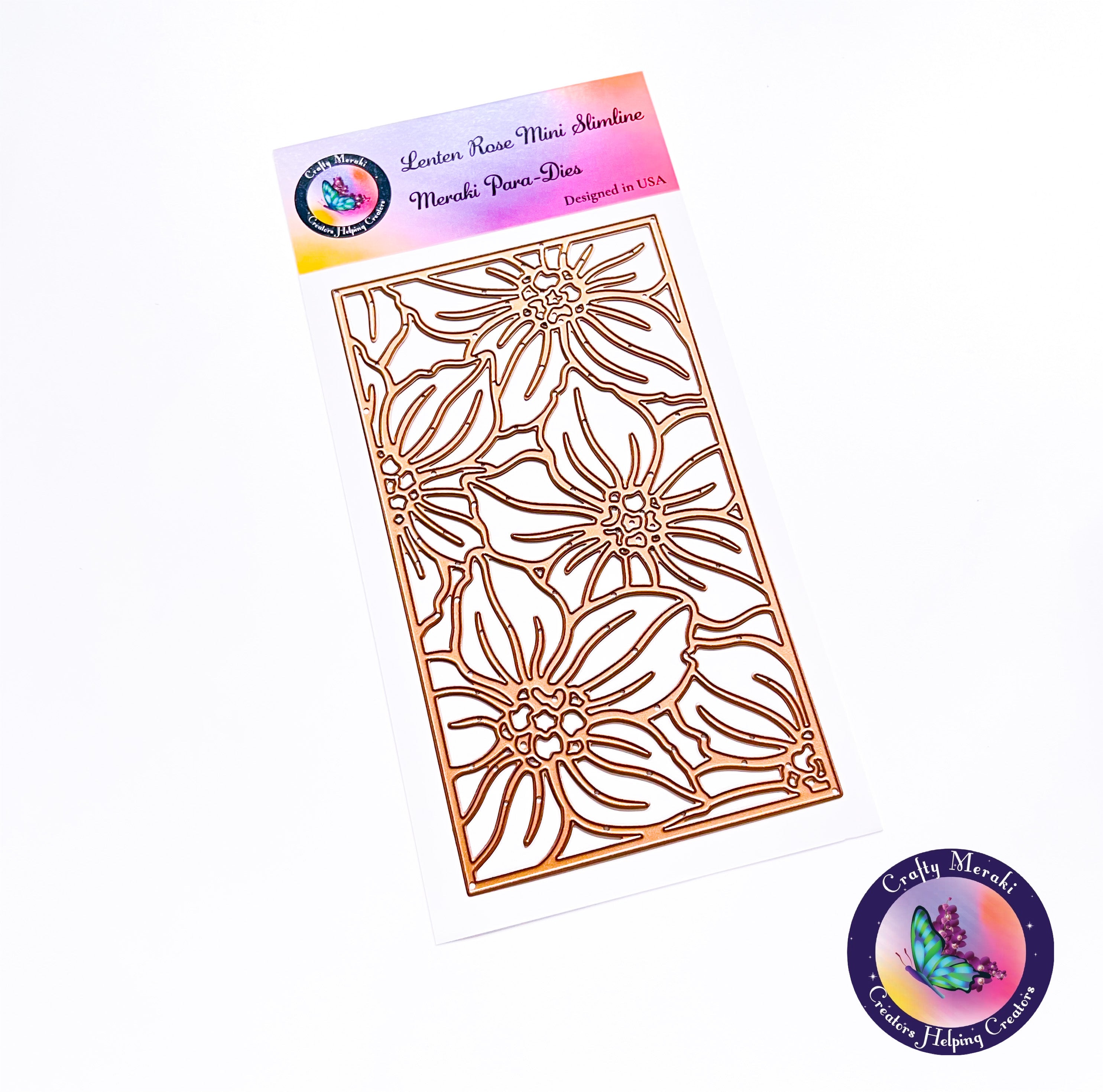 Crafty Meraki Lenten Rose Mini Slimline Para-Dies - Crafty Meraki