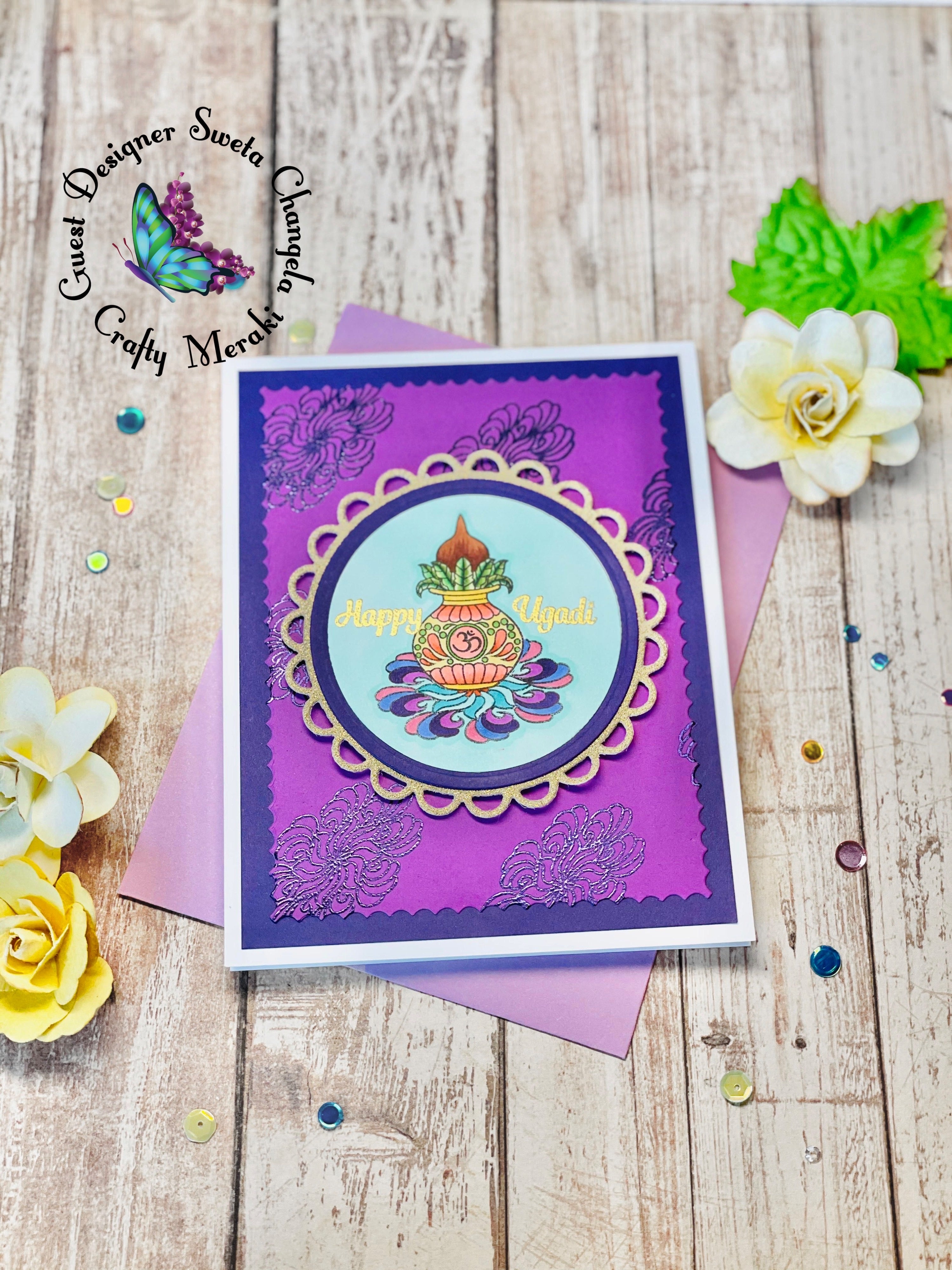 Crafty Meraki Happy Ugadi stamp set - Crafty Meraki