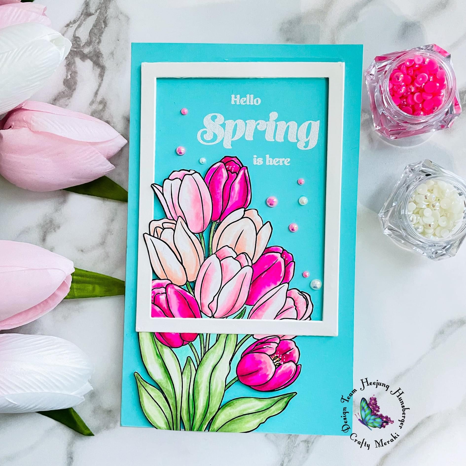 Crafty Meraki Spring Blooms Stamp set - Crafty Meraki