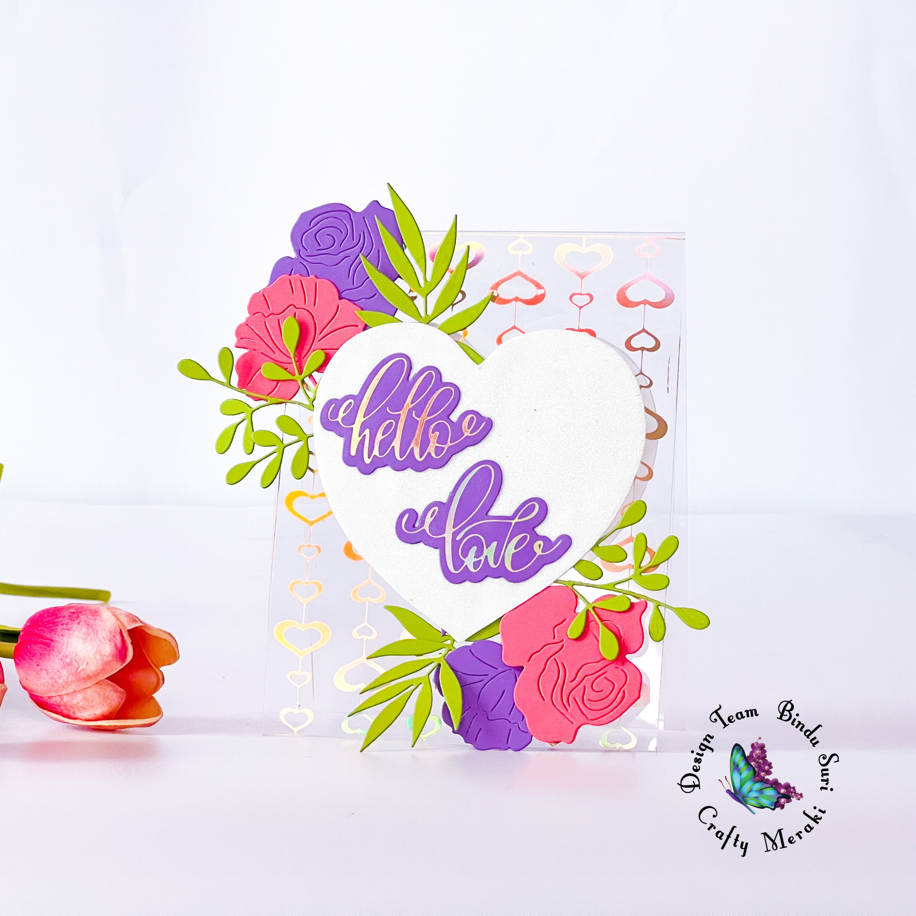 Crafty Meraki Eccentric Hearts Hot Foil - Crafty Meraki