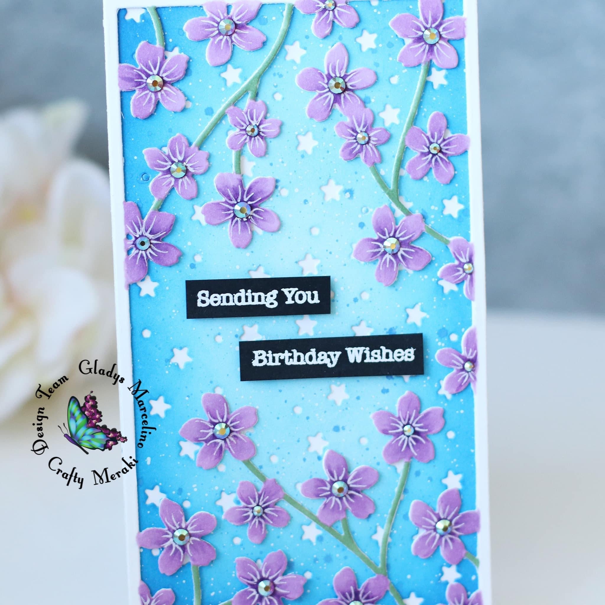 Crafty Meraki Mini Slimline Starry Night Para-Dies - Crafty Meraki
